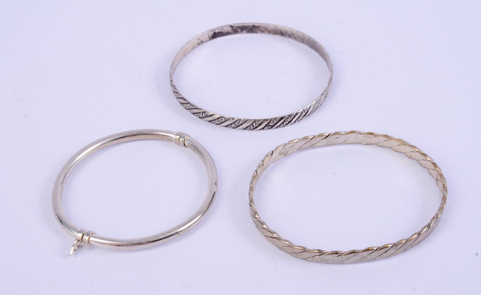 Three Sterling Silver Bracelets. - 2