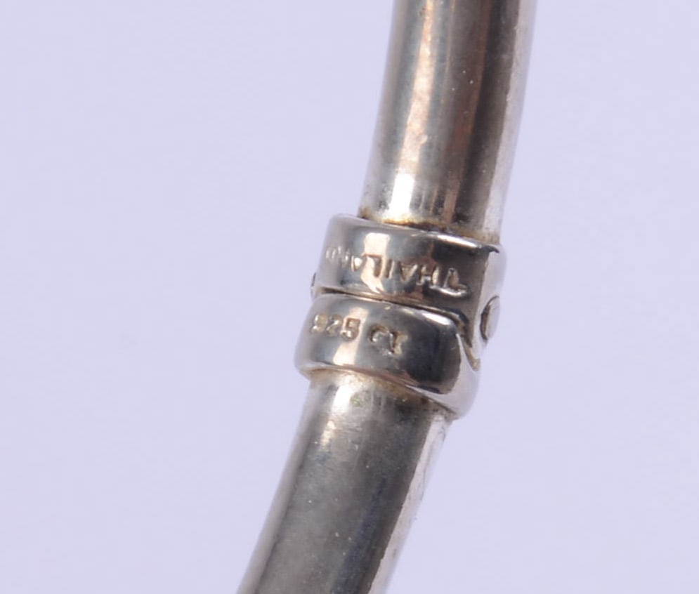 Three Sterling Silver Bracelets. - 3