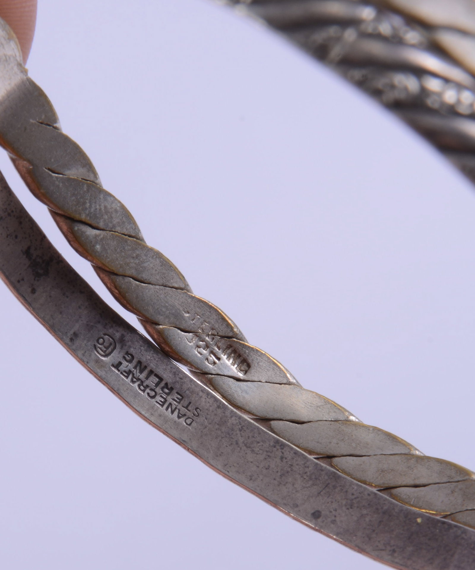 Three Sterling Silver Bracelets. - 4
