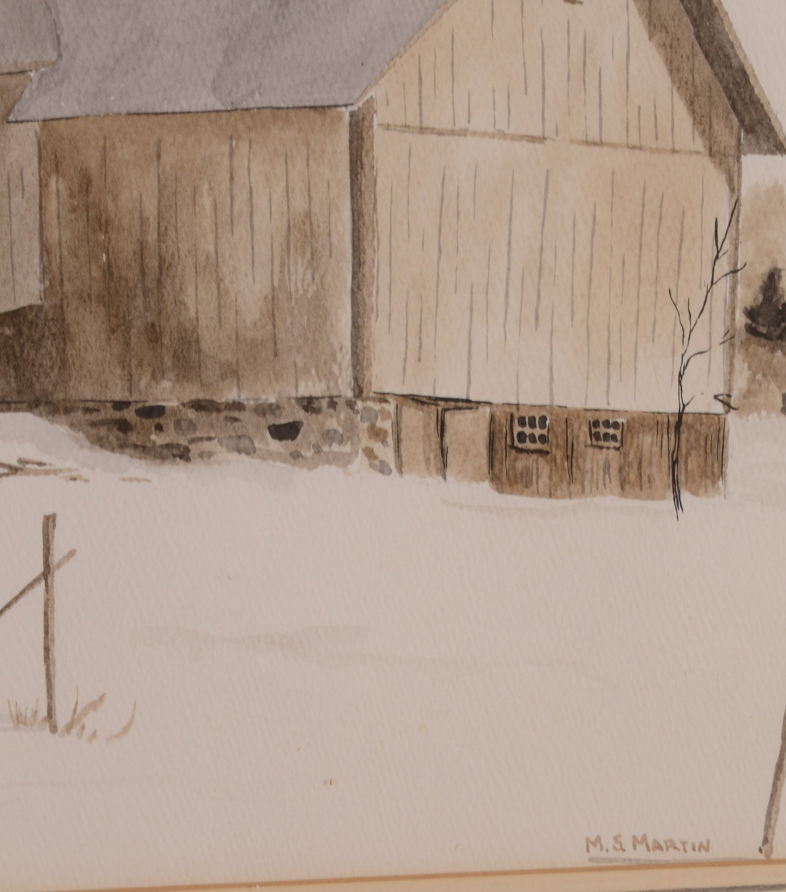 M.S. Martin. Two Winter Scenes. - 2