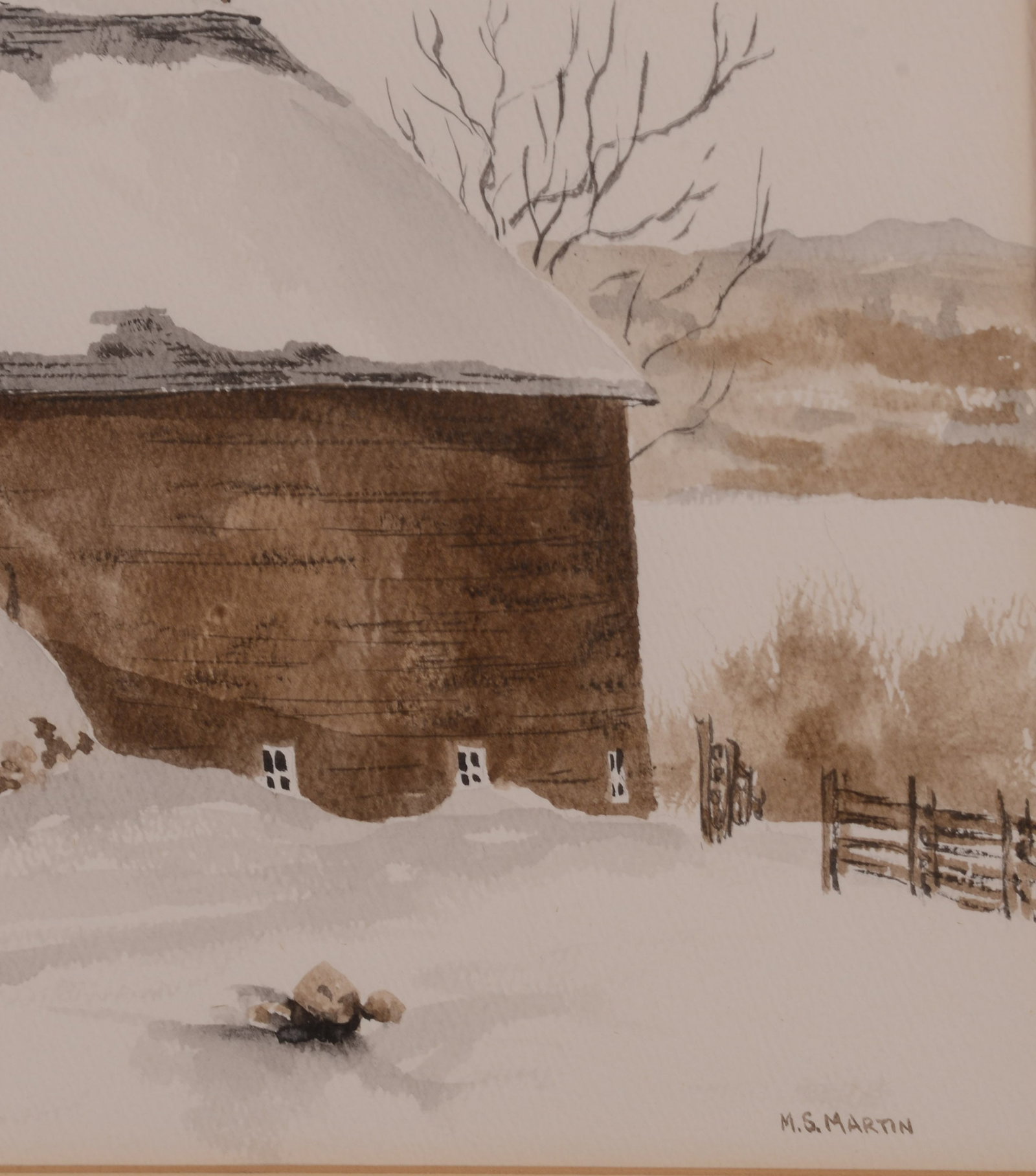 M.S. Martin. Two Winter Scenes. - 3