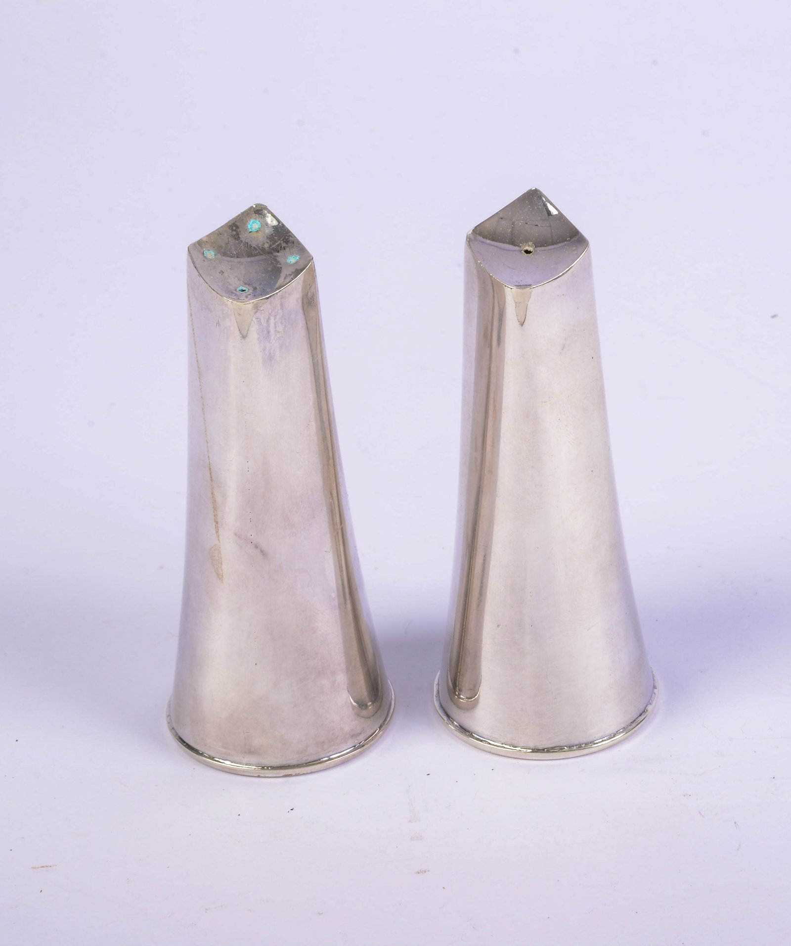 Pair of Danish Modern Salt & Pepper Shakers.: Height 4 inches.