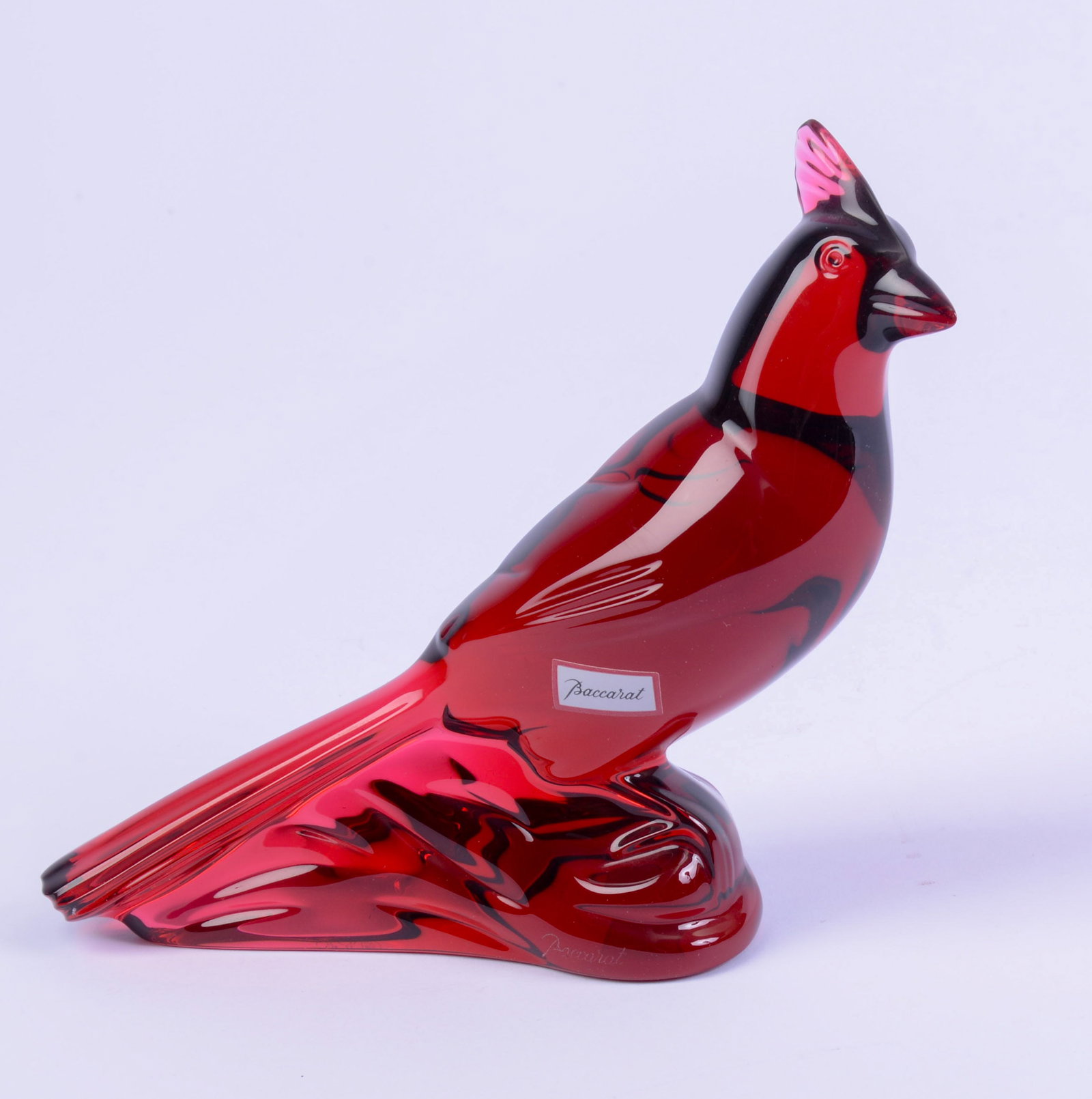Baccarat Crystal Bird.: Height 6.5 inches, in original box.