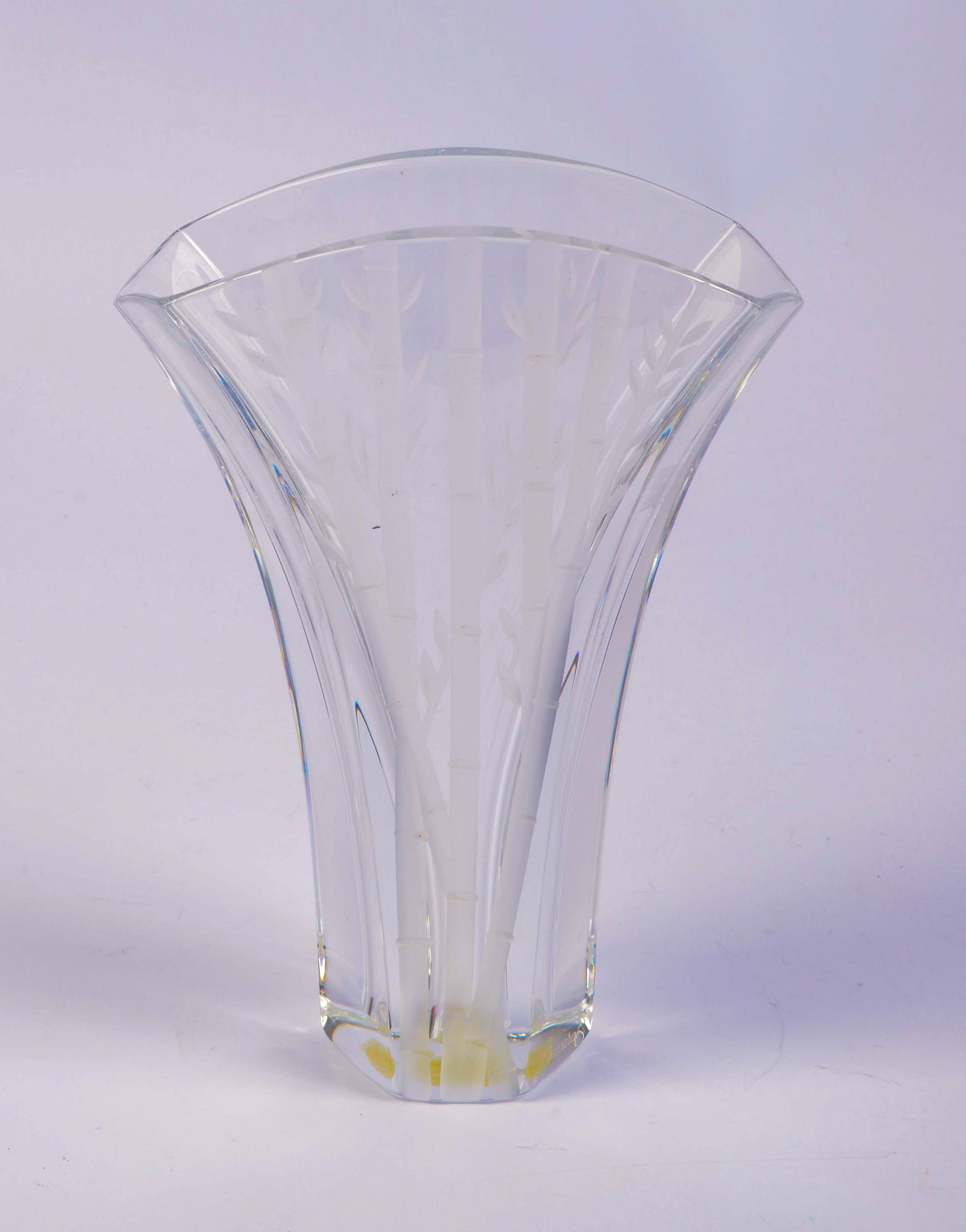 Baccarat Crystal Paperweight and Heart Pin.: Paperweight 3 inches long, pin in original box and bag.