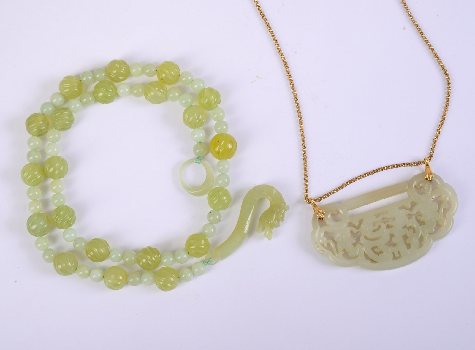 Two Jade Necklaces. - 2