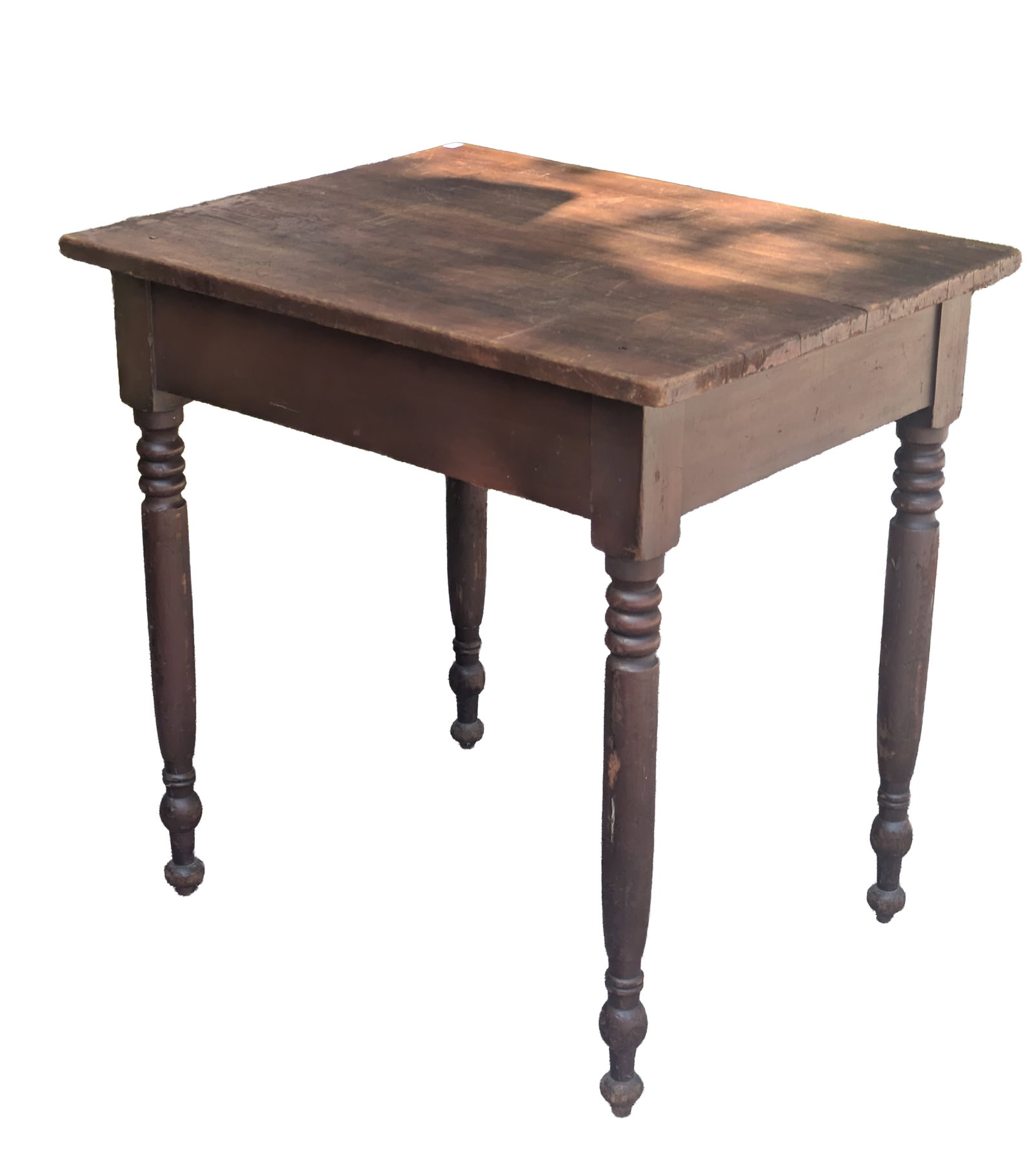 Sheraton Work Table in Red Paint. - 3