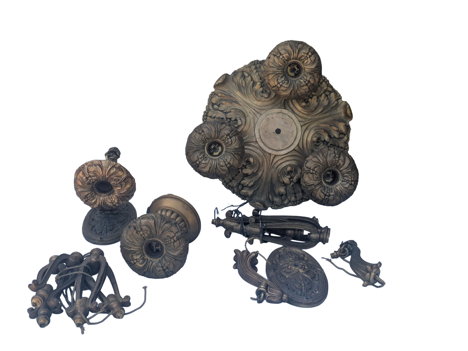 Group of Gilt Metal Lighting Devices. (1 of 1)