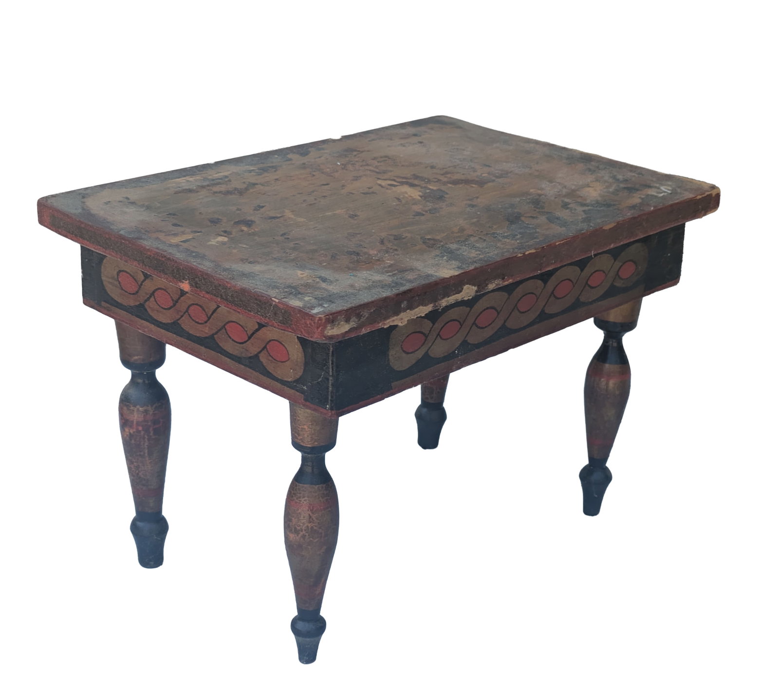 Small Painted Footstool. - 2