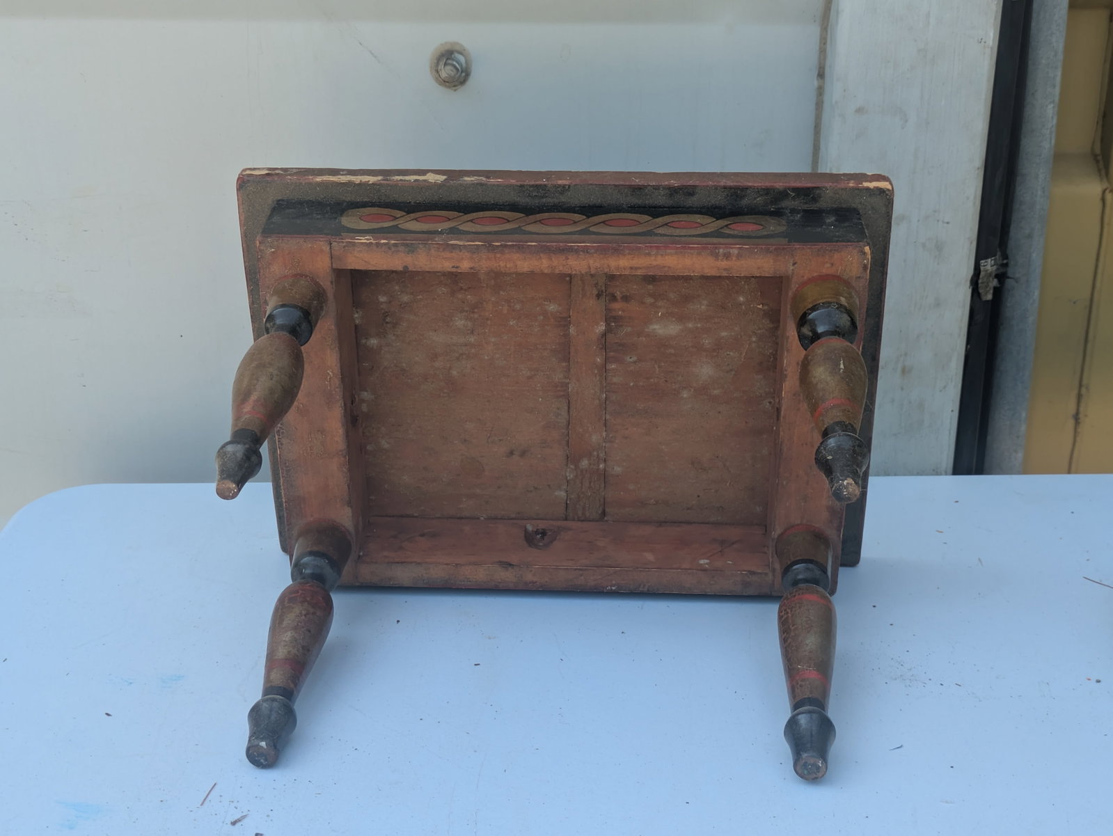Small Painted Footstool. - 3
