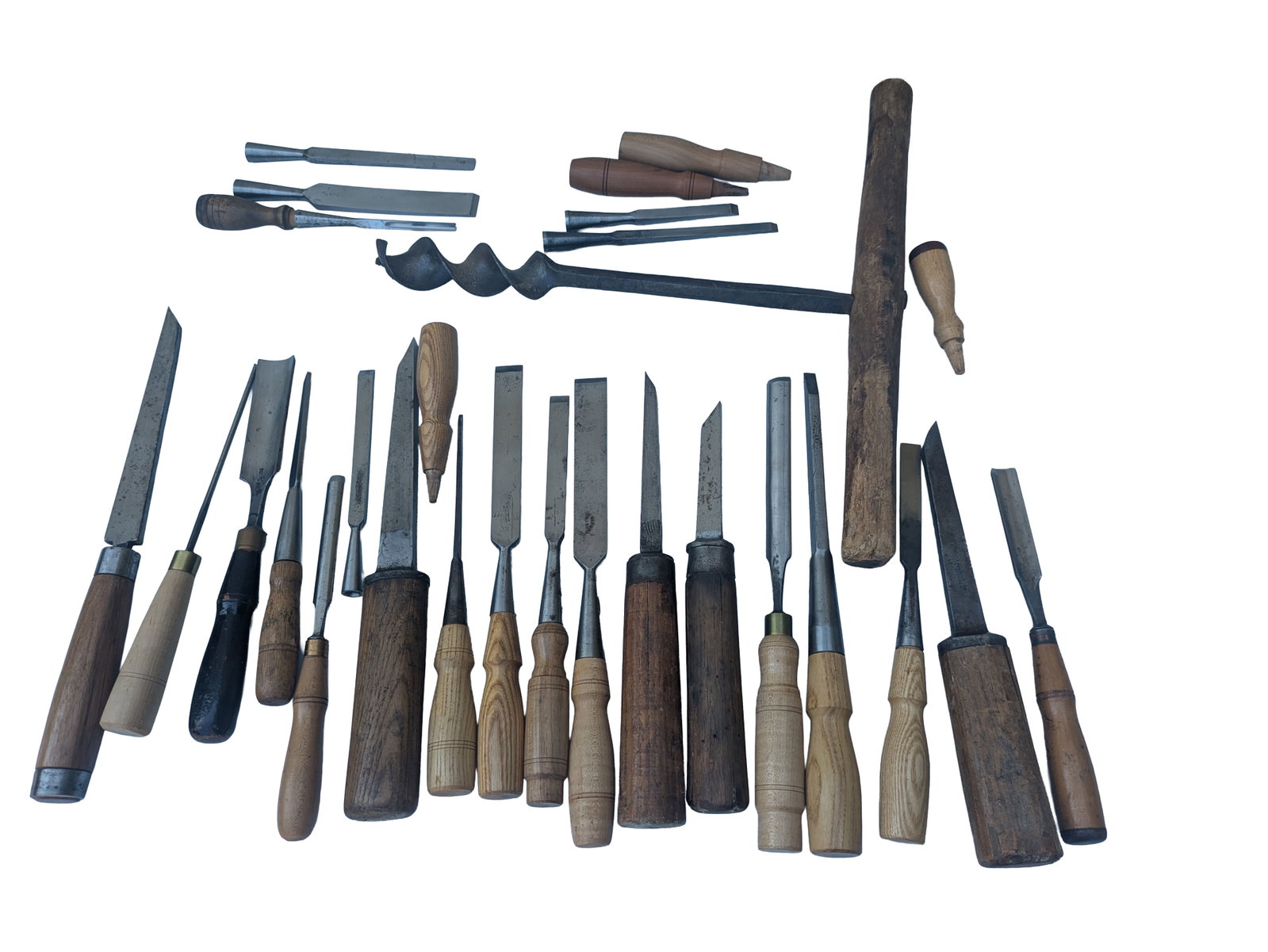 Collection of Chisels and an Auger. (1 of 1)