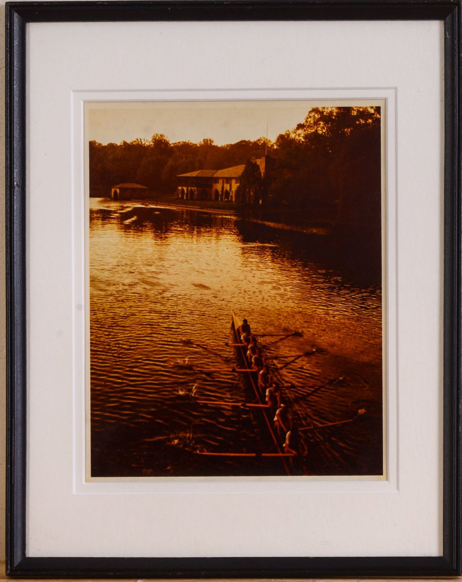 1920s Photo of the Princeton Rowing Team.: Framed, 14.5 x 11.5 inches.