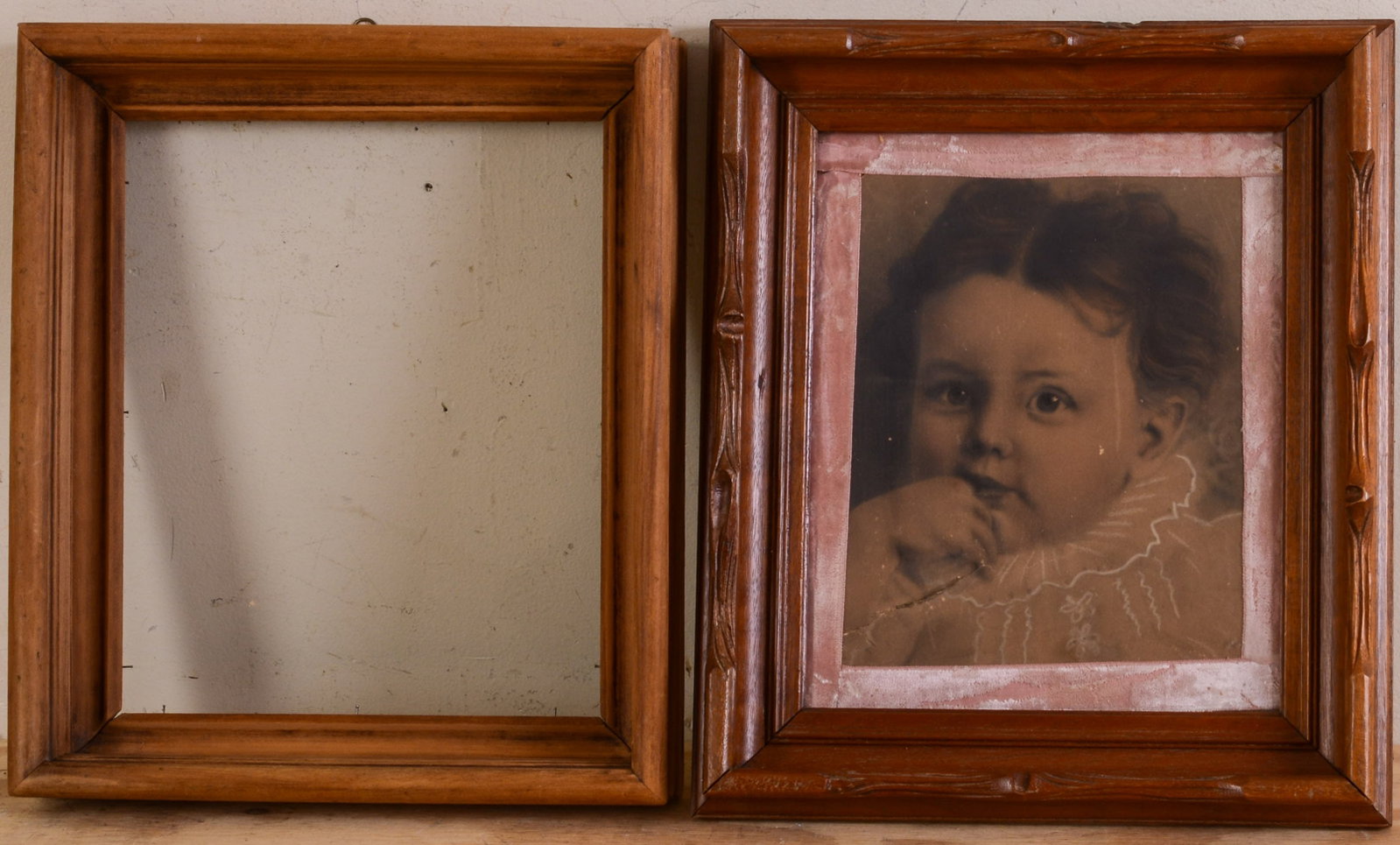 Two Victorian Frames.: Rabbet 11 x 9 inches.