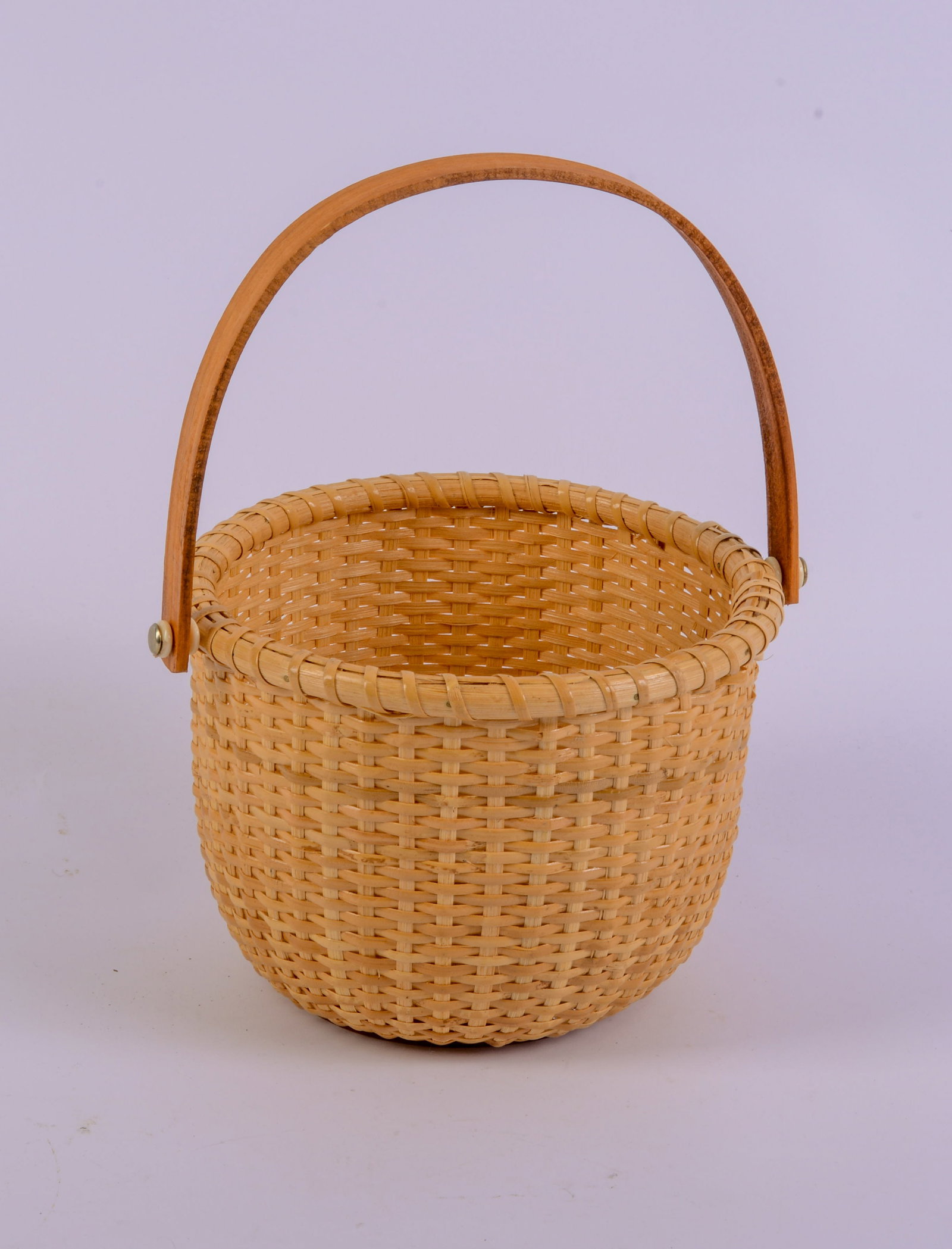Nantucket Style Basket.: Height 8 inches.