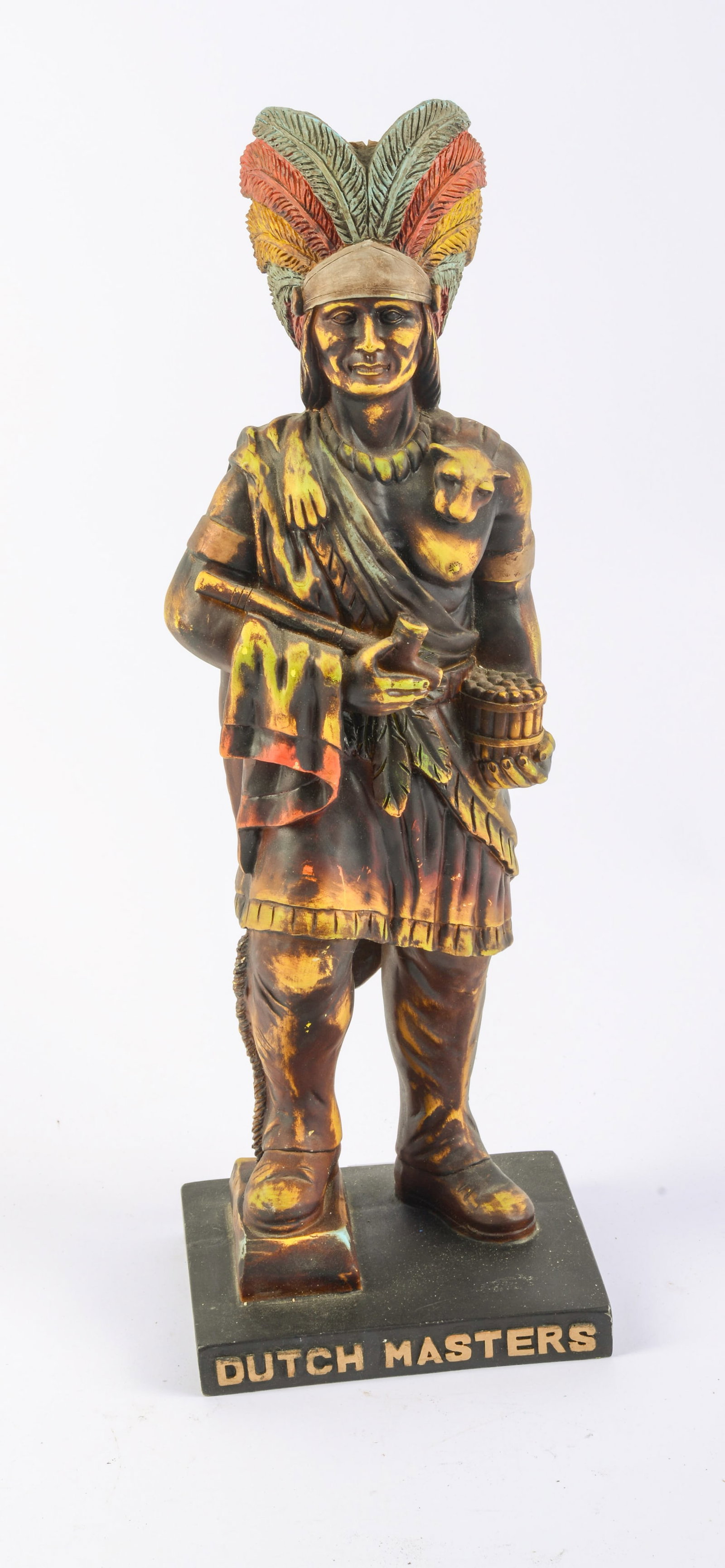 Dutch Masters Countertop Cigar Store Indian.: Height 19 inches.