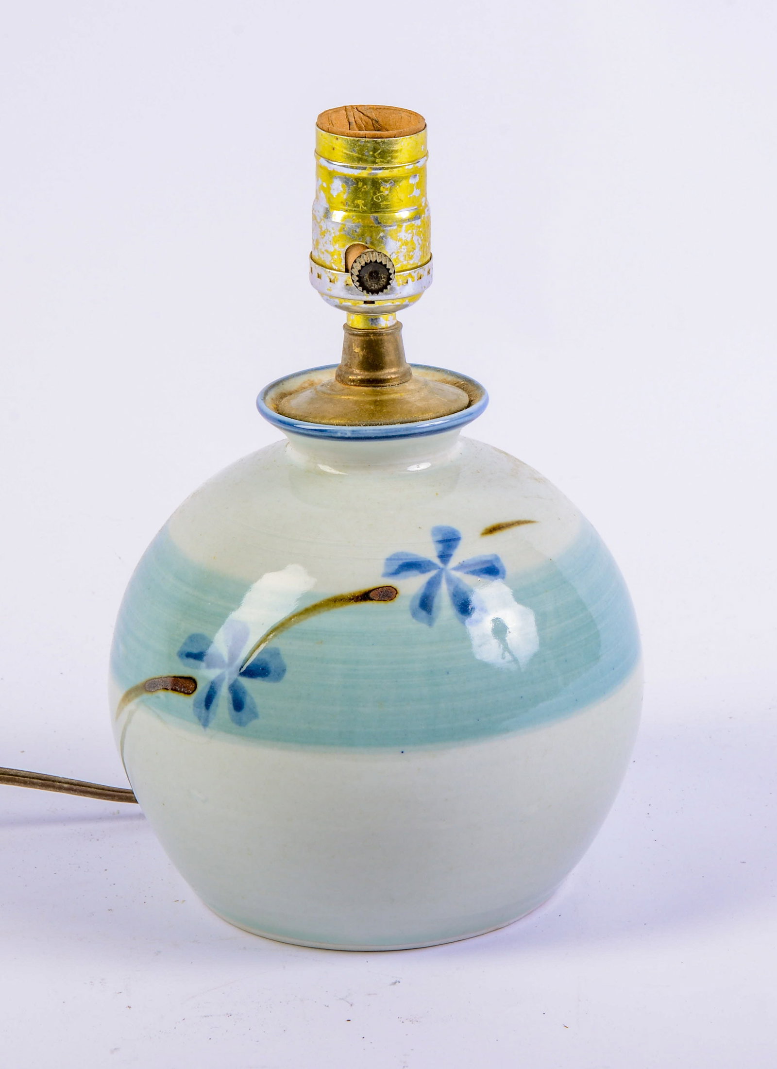 Studio Pottery Lamp.: Height 9.5 inches.