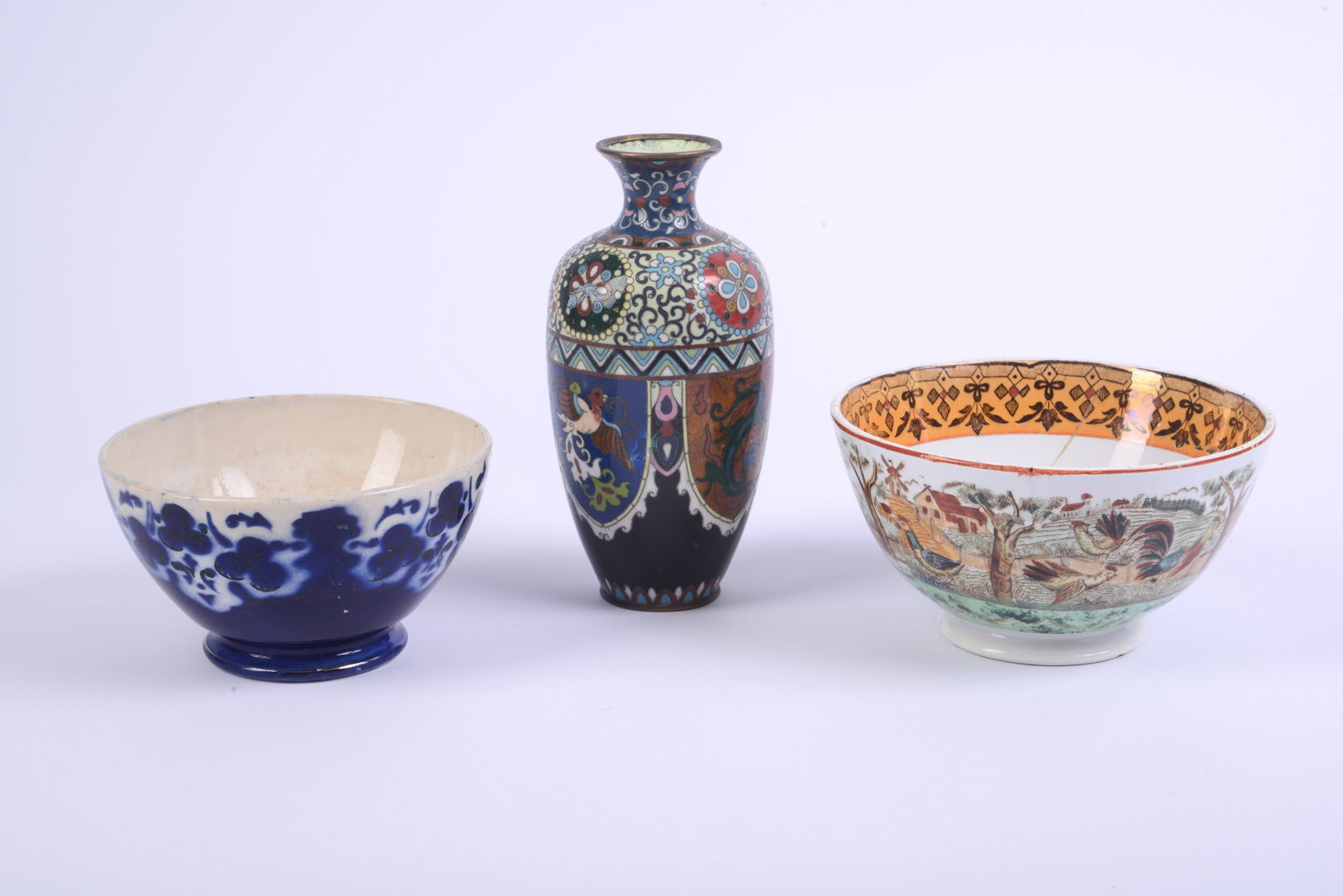 Three Decorative Table Objects. - 3