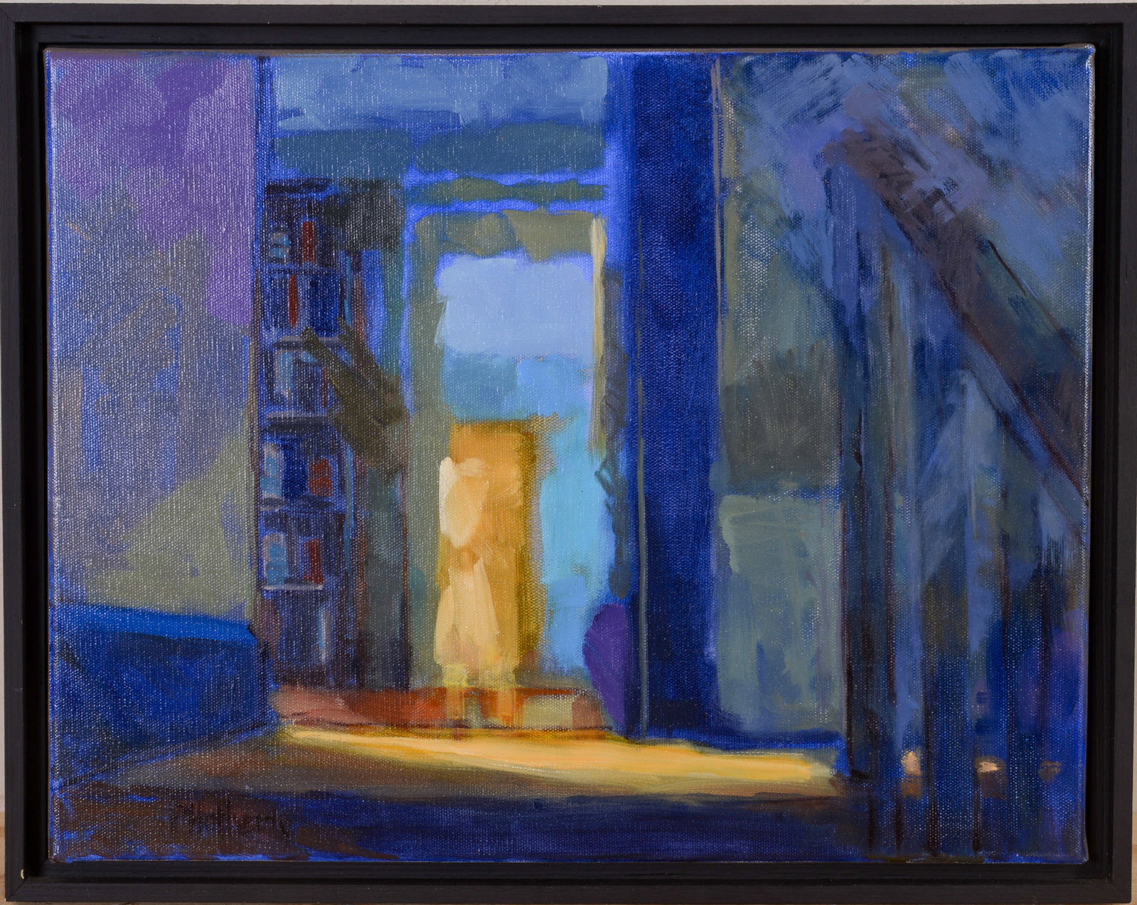 Pamela Hetherly. Top of the Stairs.: Oil on canvas, 14 x 18 inches.