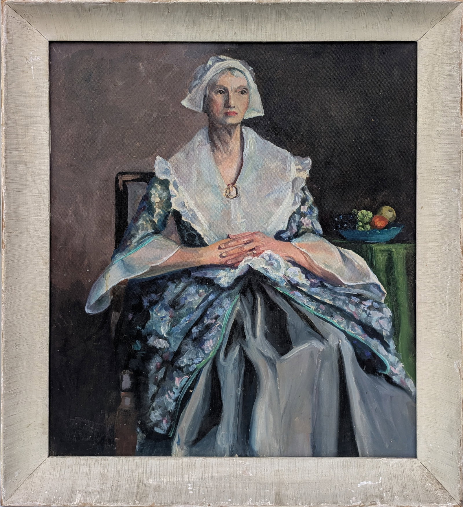 Early 20th Century Portrait of a Woman.: Oil on canvas, 20 x 24 inches. Framed, 23 1/2 x 27 1/2 inches. Relined.