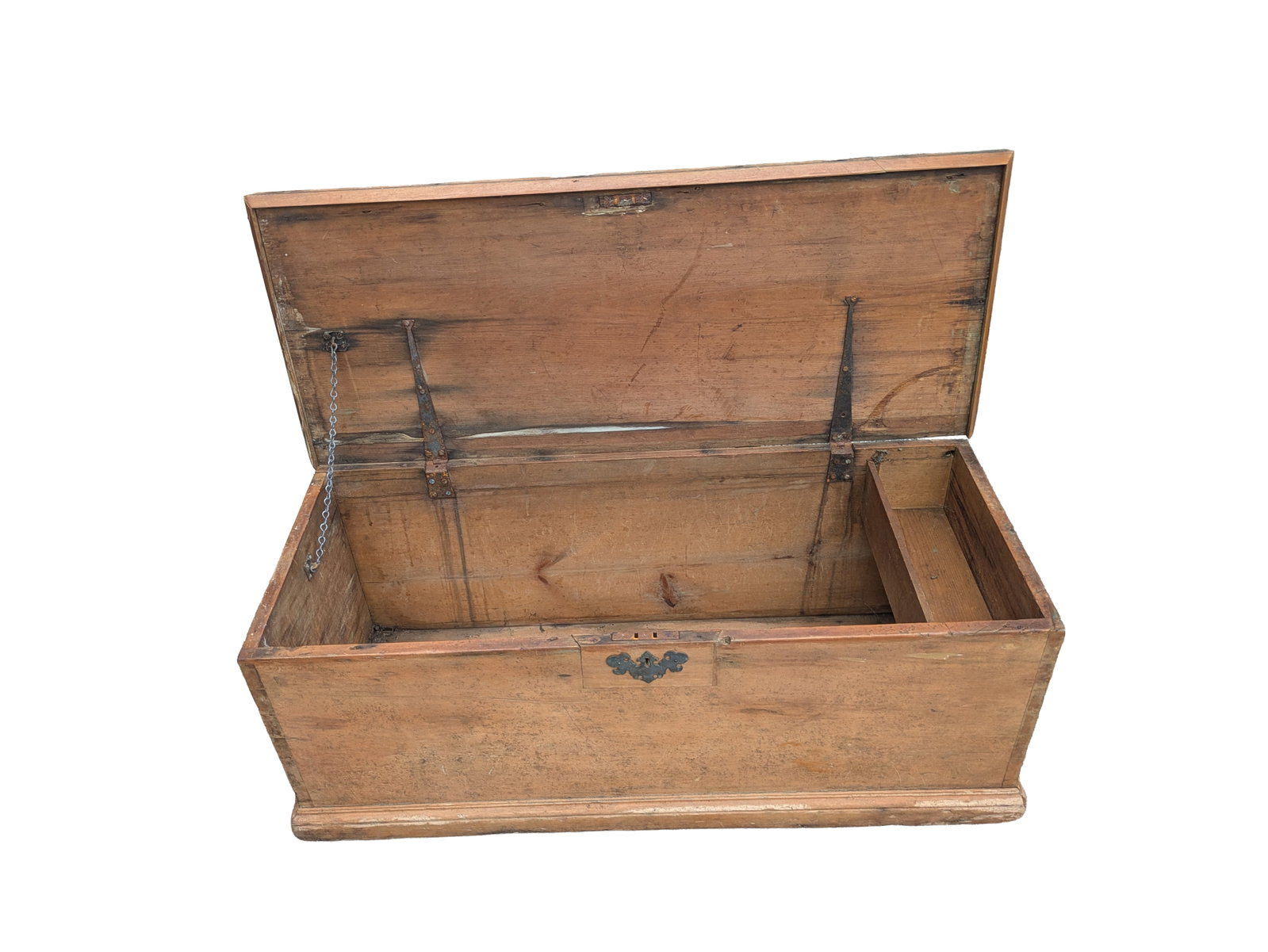 19th C Pine Blanket Chest - 2