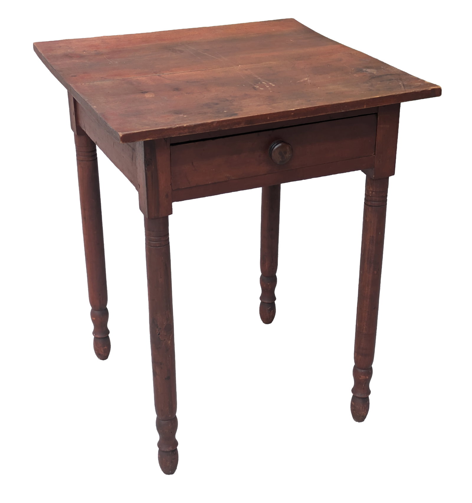 Early 19th C One Drawer Cherry Federal Stand (1 of 2)