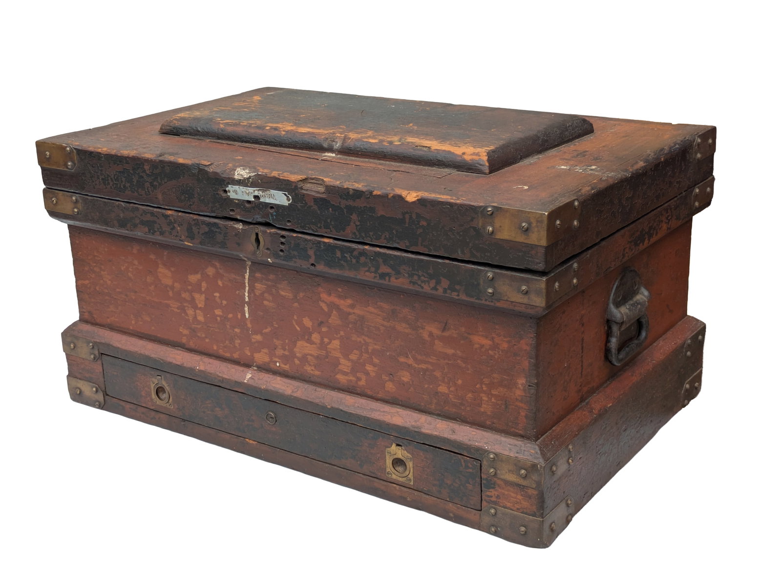 19th C Brass Bound Tool Chest (1 of 4)
