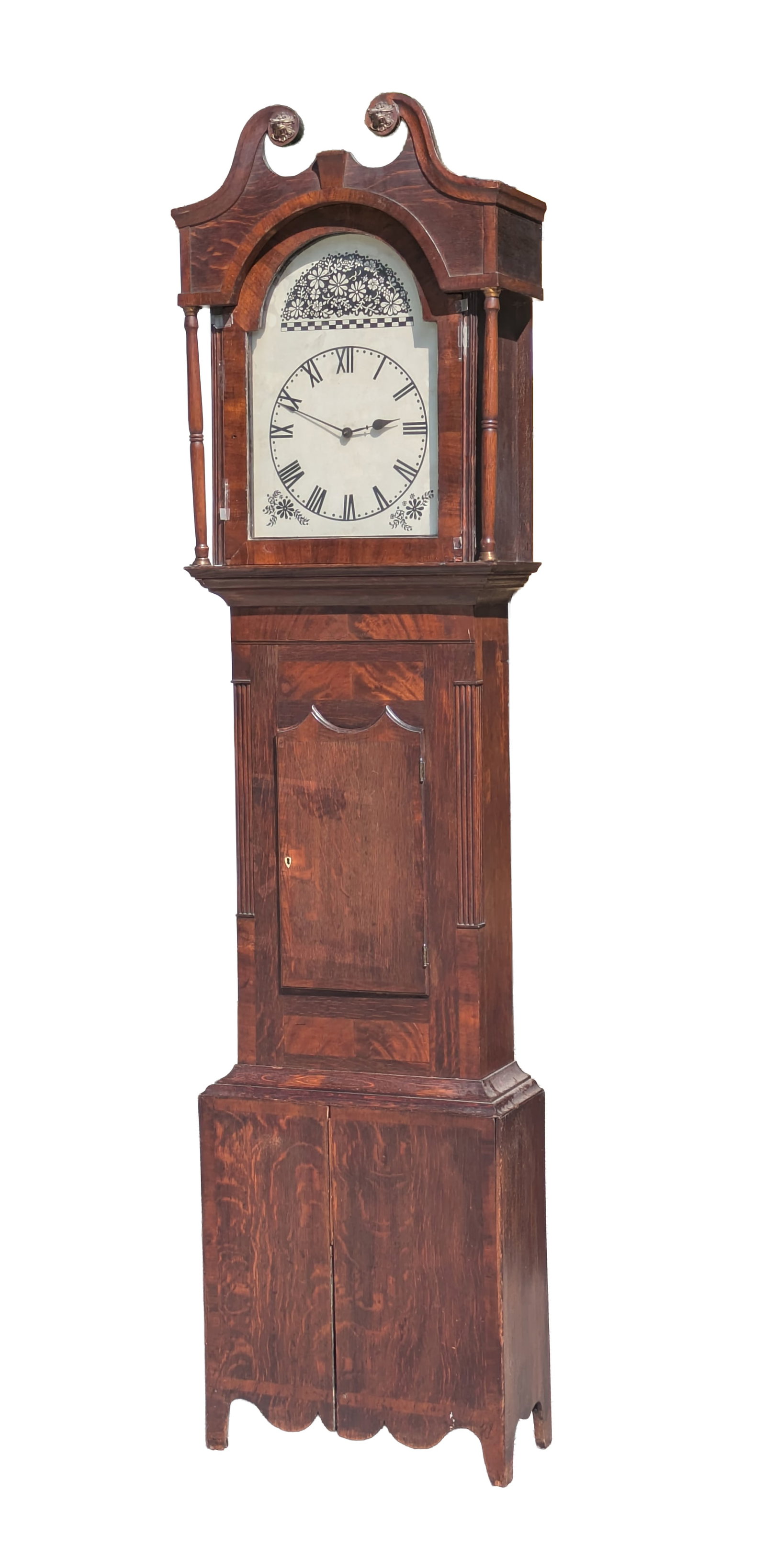 Oak Tall Case Clock: Oak Tall Case Clock