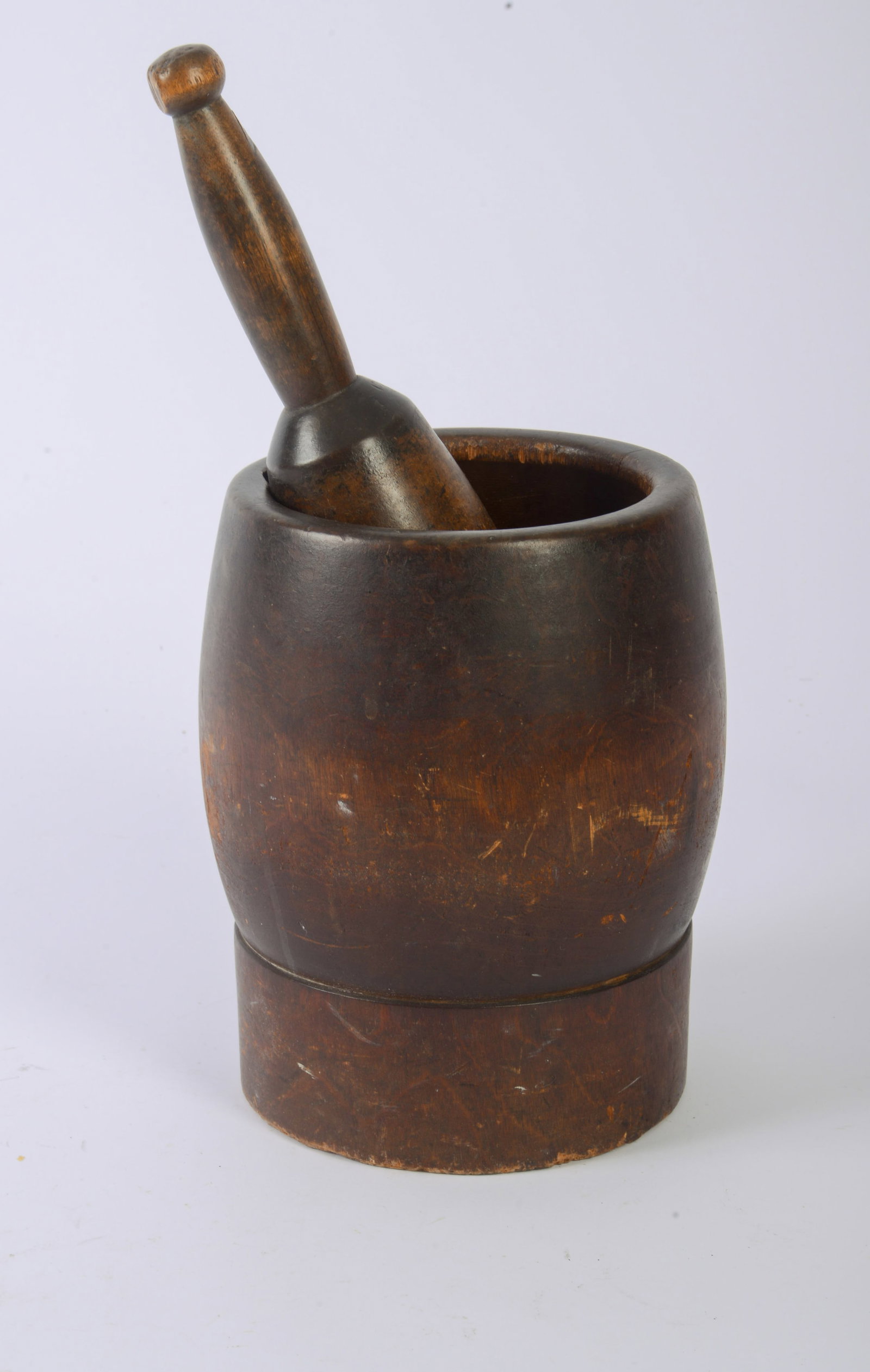 Antique Mortar and Pestle.: Height of mortar 8 inches.