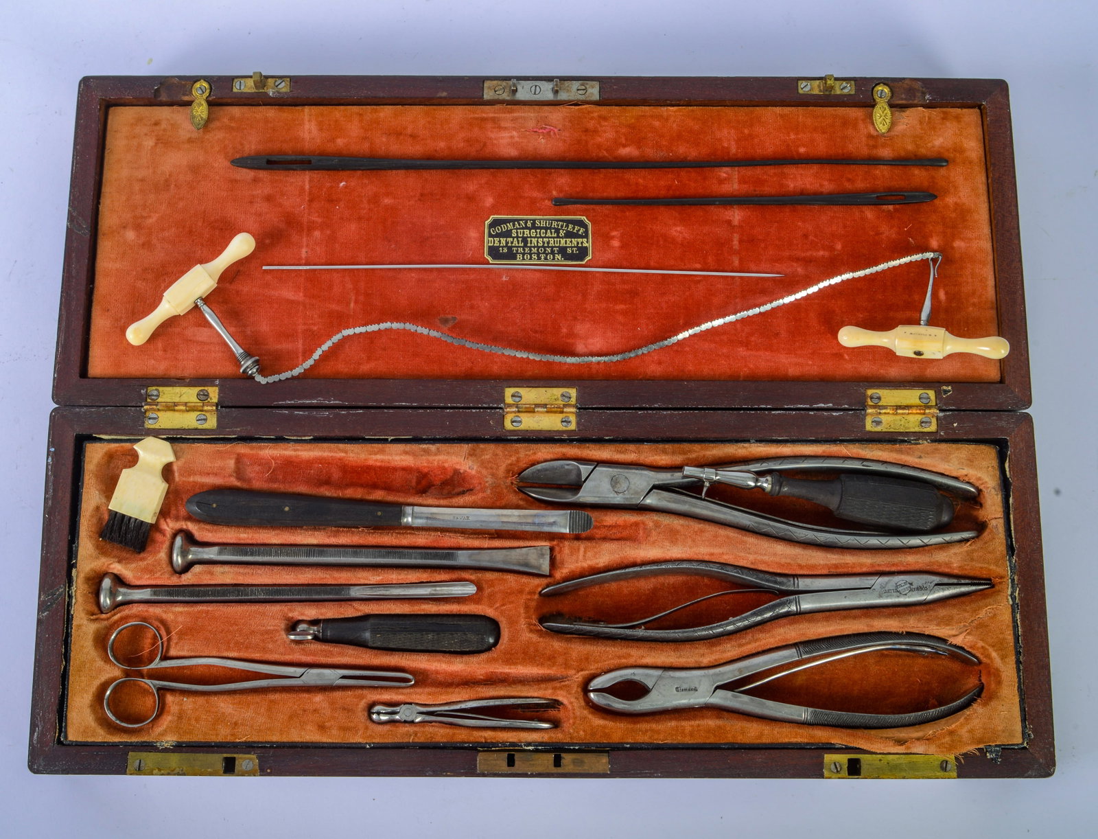 Goldman & Shurtleff Dental Instruments Case. - 2