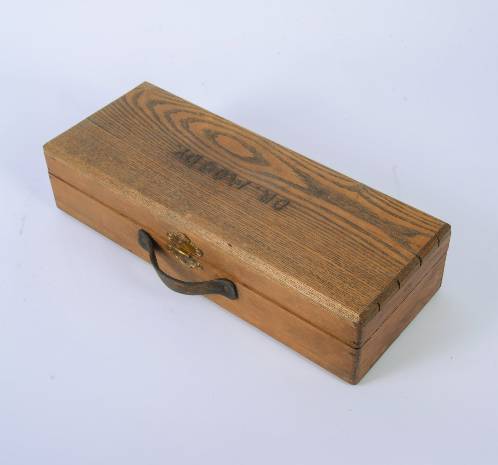 Antique Medicine Chest With Vials.: 4 x 16.5 x 6.5 inches.