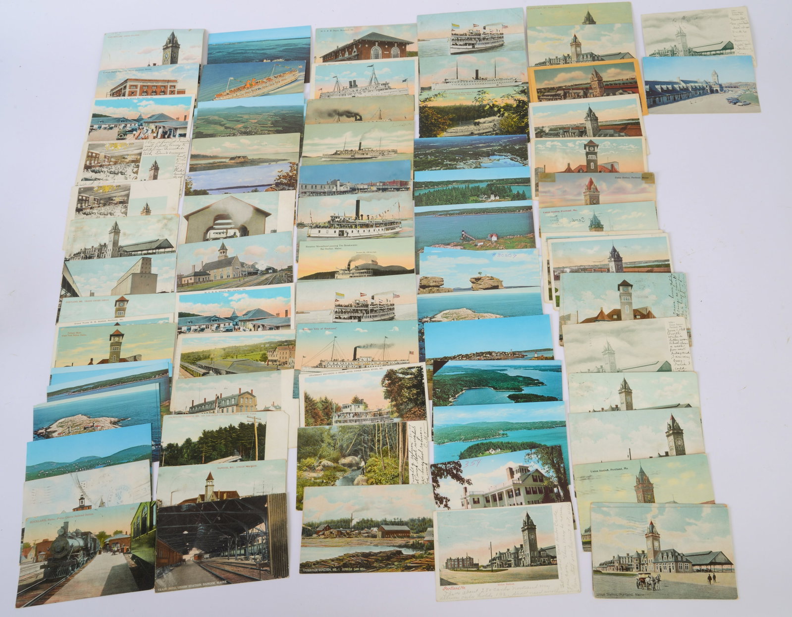 Collection of Maine Postcards.