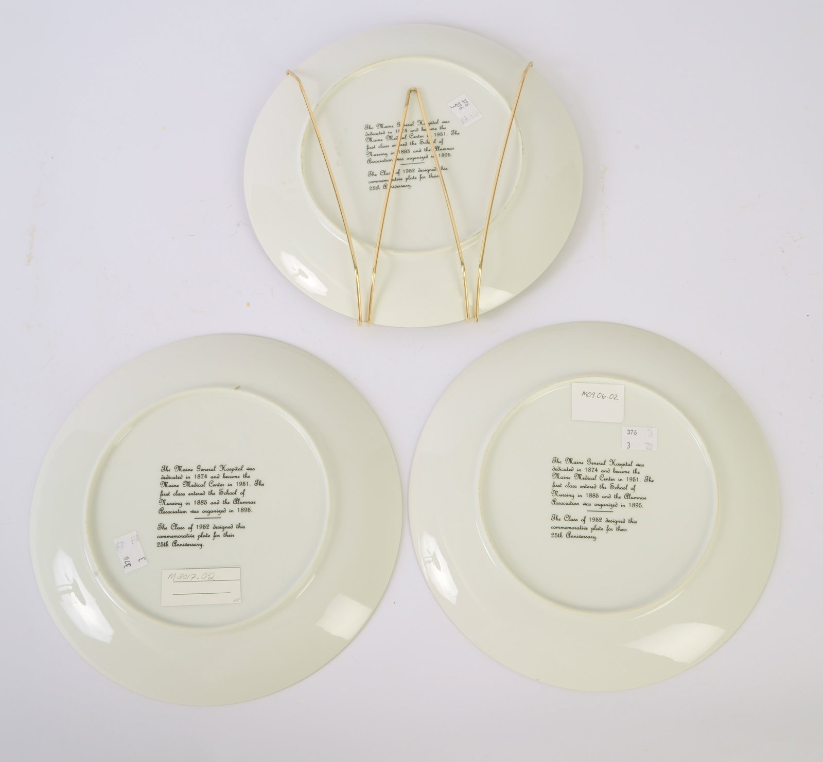Three Maine General Plates. - 2