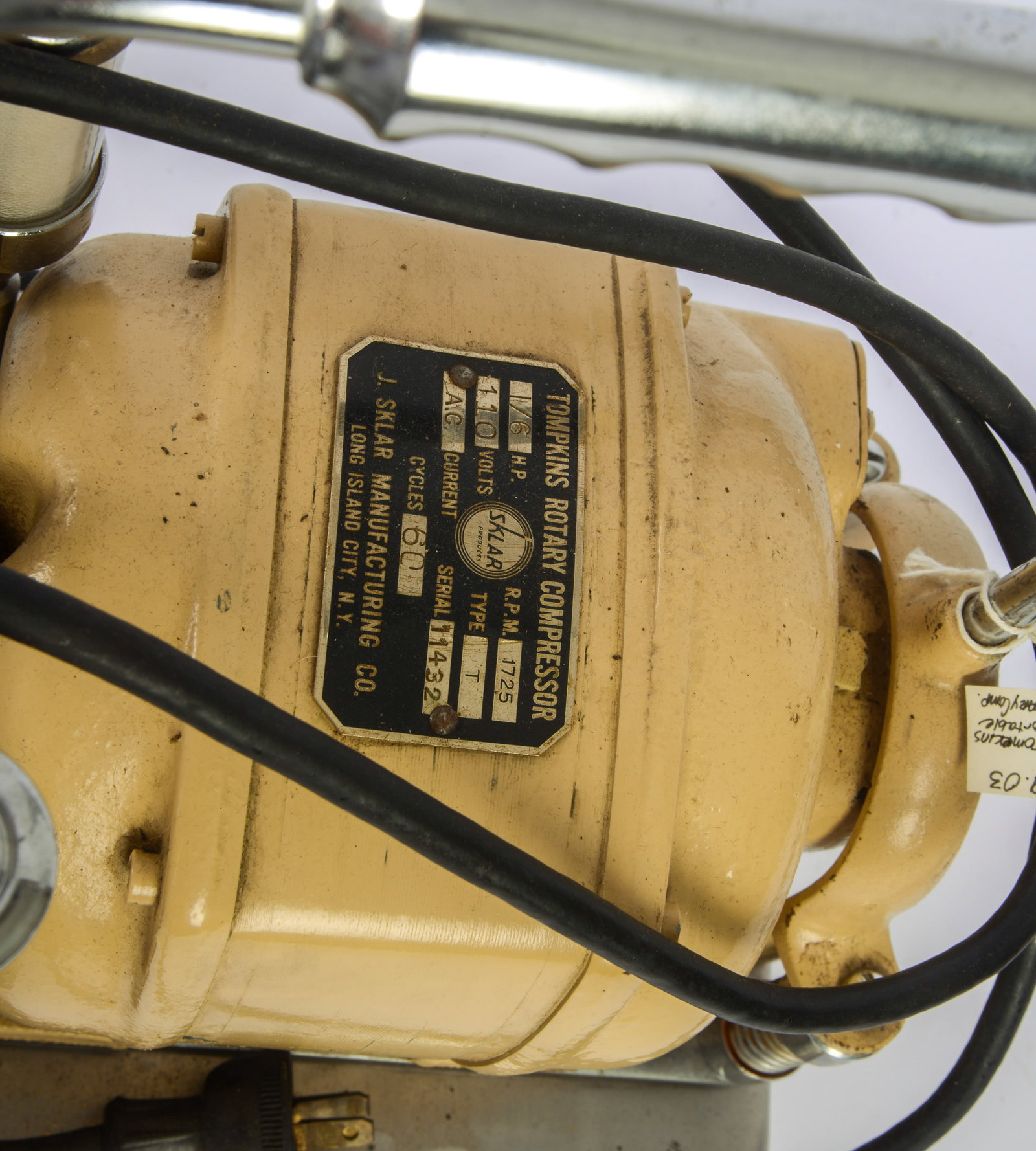 Tompkins Rotary Compressor Pump Suction Machine. - 2