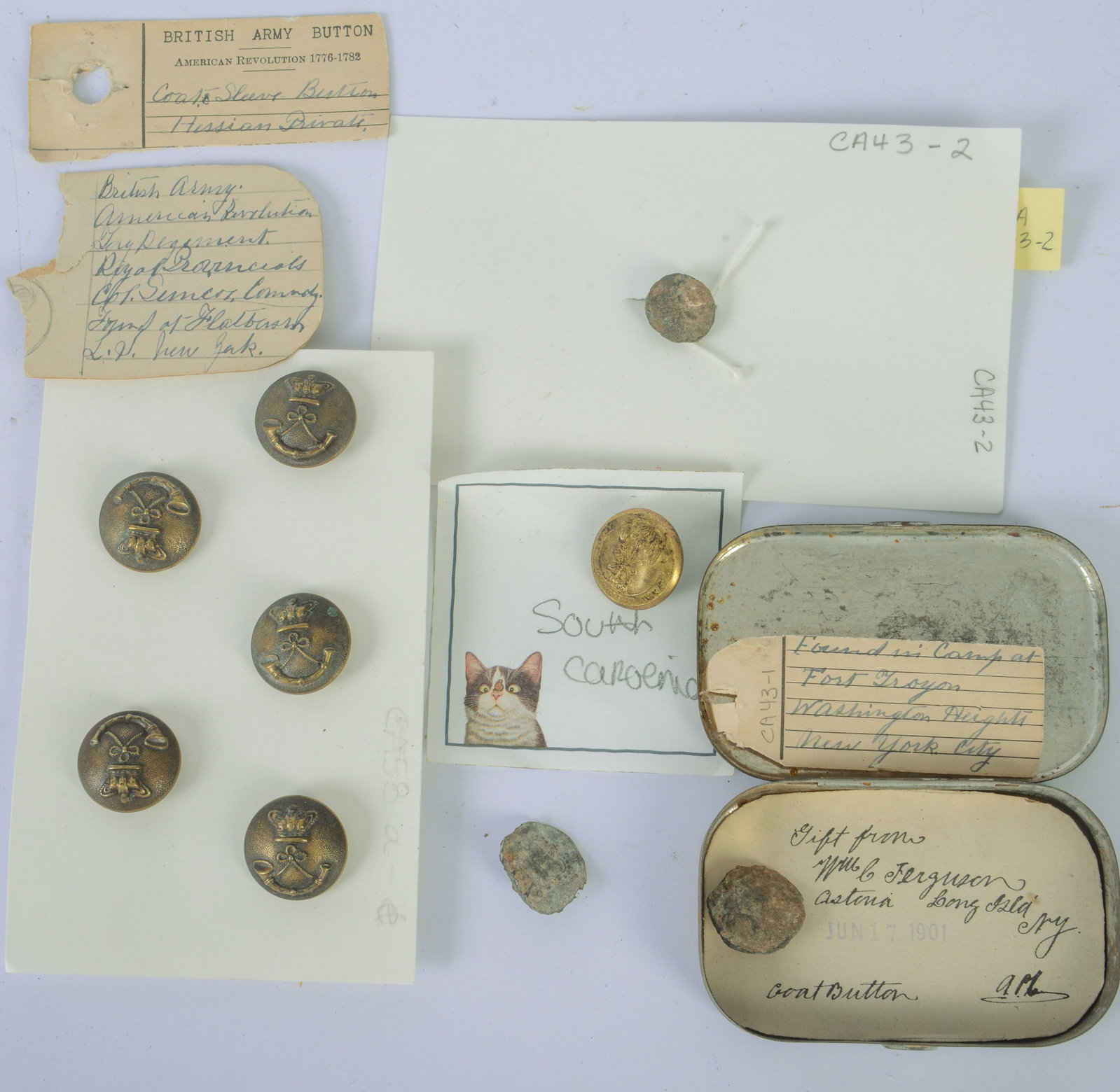 Group of Old Buttons.: 9 total.