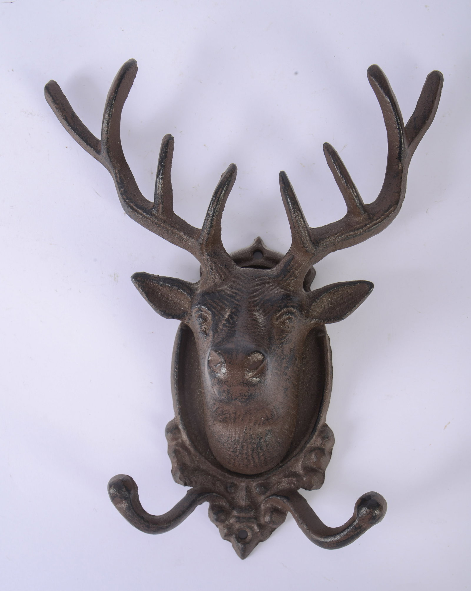 Cast Iron Stag Wall Hook.: 10 x 8 inches.