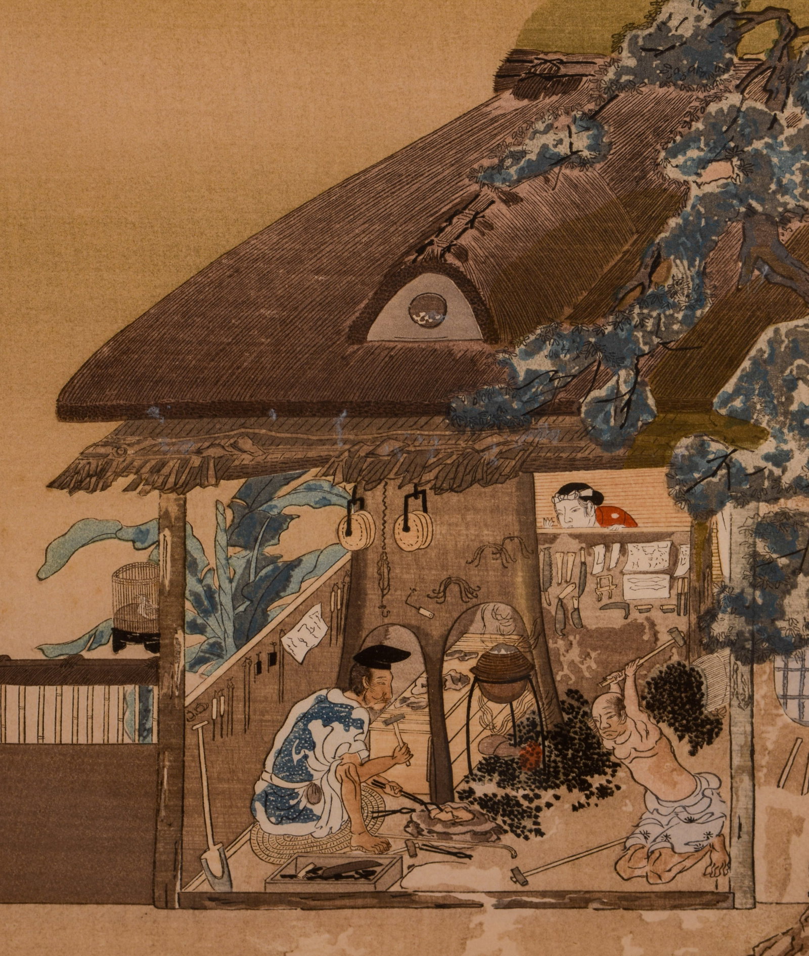 A Blacksmith, After Mitsuoki Tosa. - 2
