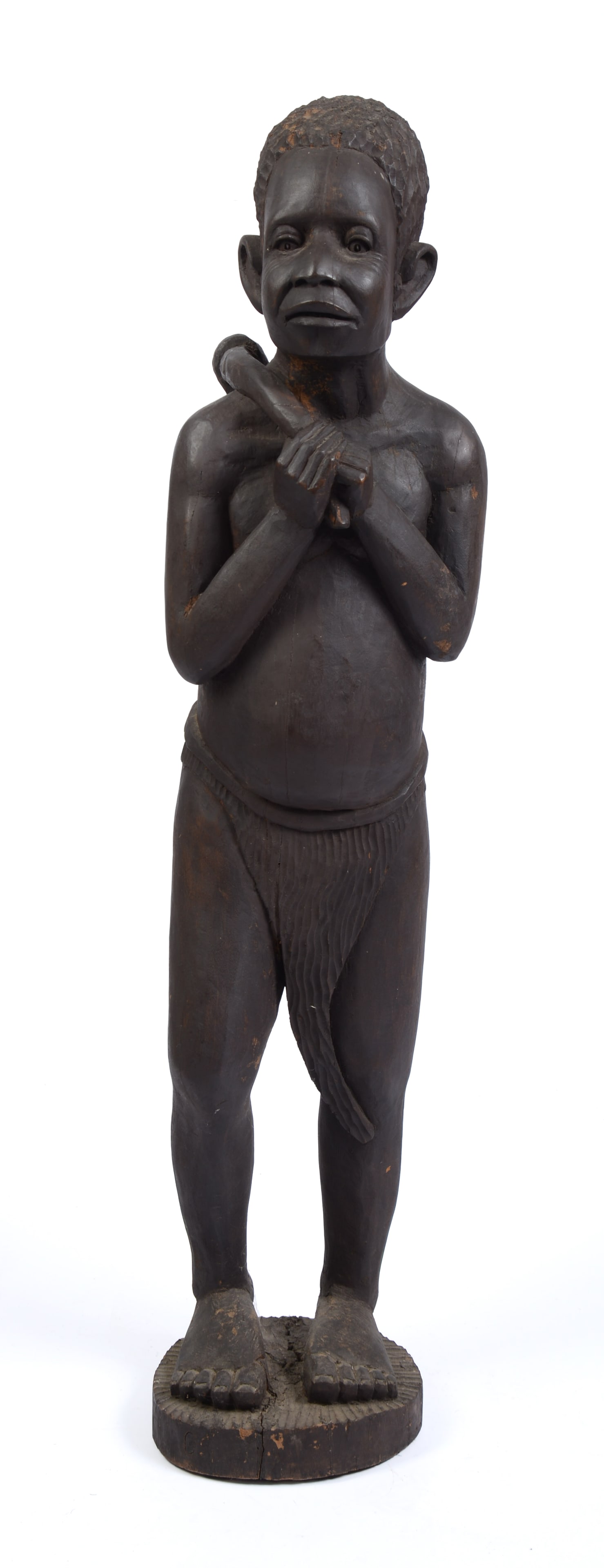 African Carved Sculpture of a Boy. (1 of 4)