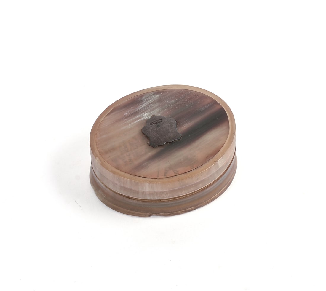 19th Century Bone Snuff Box.: 1.75 x 1.5 x .75 inches.