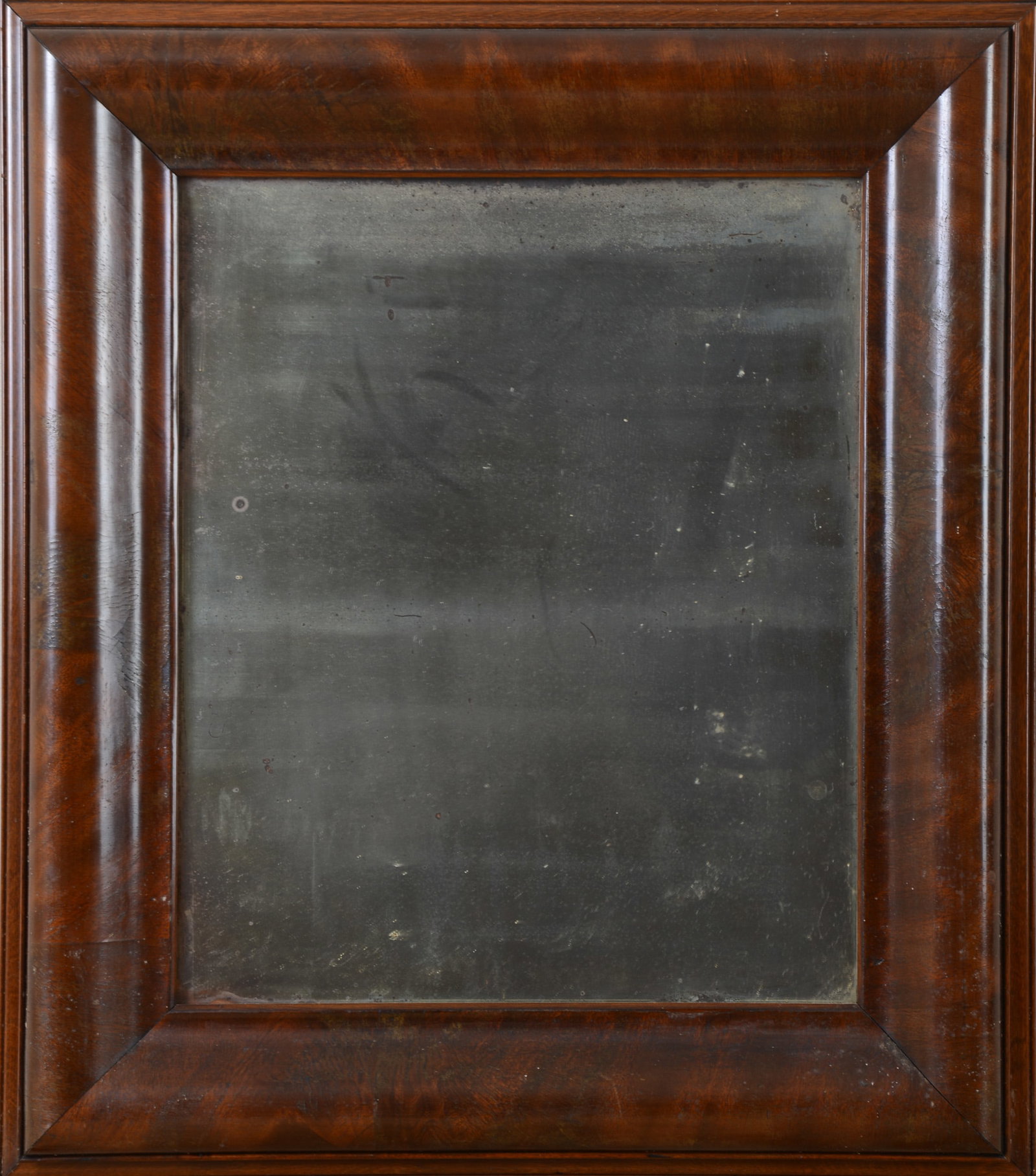19th Century Mahogany Veneer Mirror. (1 of 2)