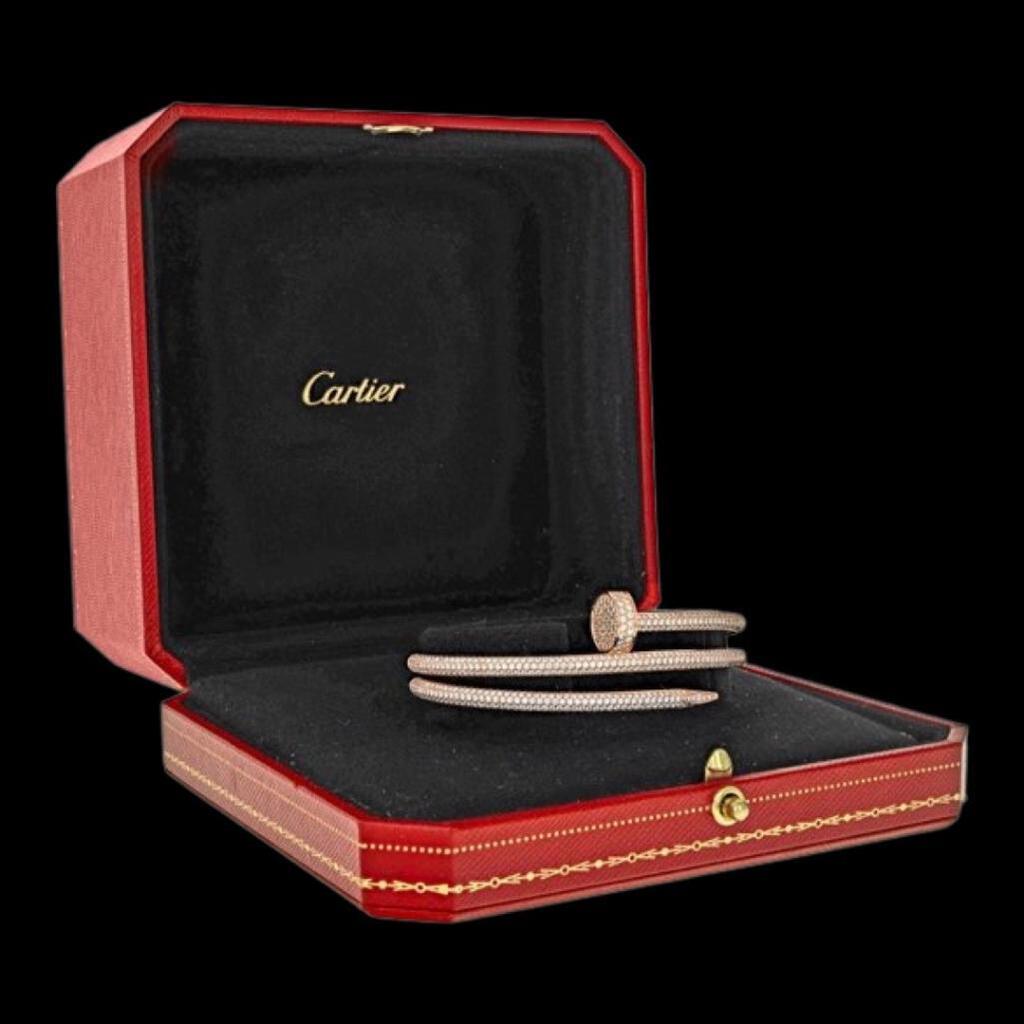 Cartier Three Row Pave Diamond Juste Un Clou (1 of 4)