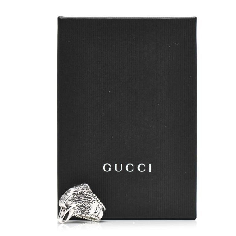 超レア廃盤品】GUCCI パール付バード リング 燻加工 ヴィンテージ 新