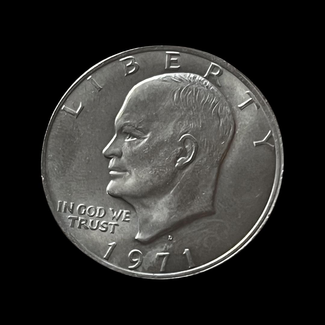 1971-D Uncirculated Eisenhower Dollar Coin (1 of 2)