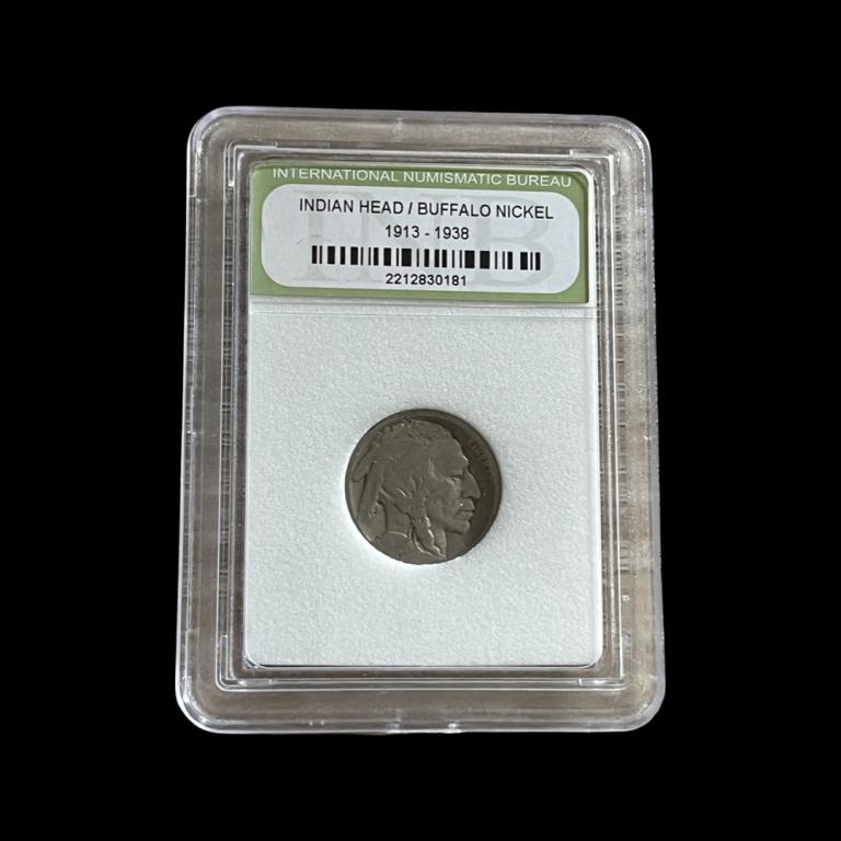 1923 No Mint Mark Slabbed/Graded Buffalo Nickel (1 of 2)