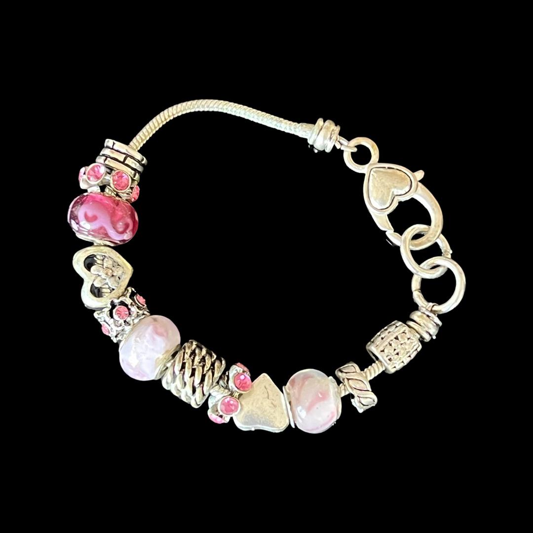 Pandora Mille Fiori Murano Glass Beaded Charm Bracelet (1 of 4)