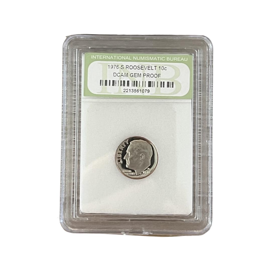 1976-S Roosevelt DCAM/GEM PROOF Slabbed & Graded Dime (1 of 2)
