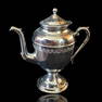 Antique Solid Sterling Silver High Polish Detailed Teapot