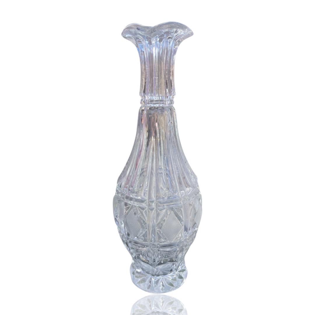 Antique American Brilliant Crystal Flower Vase: Antique American Brilliant Crystal Flower Vase