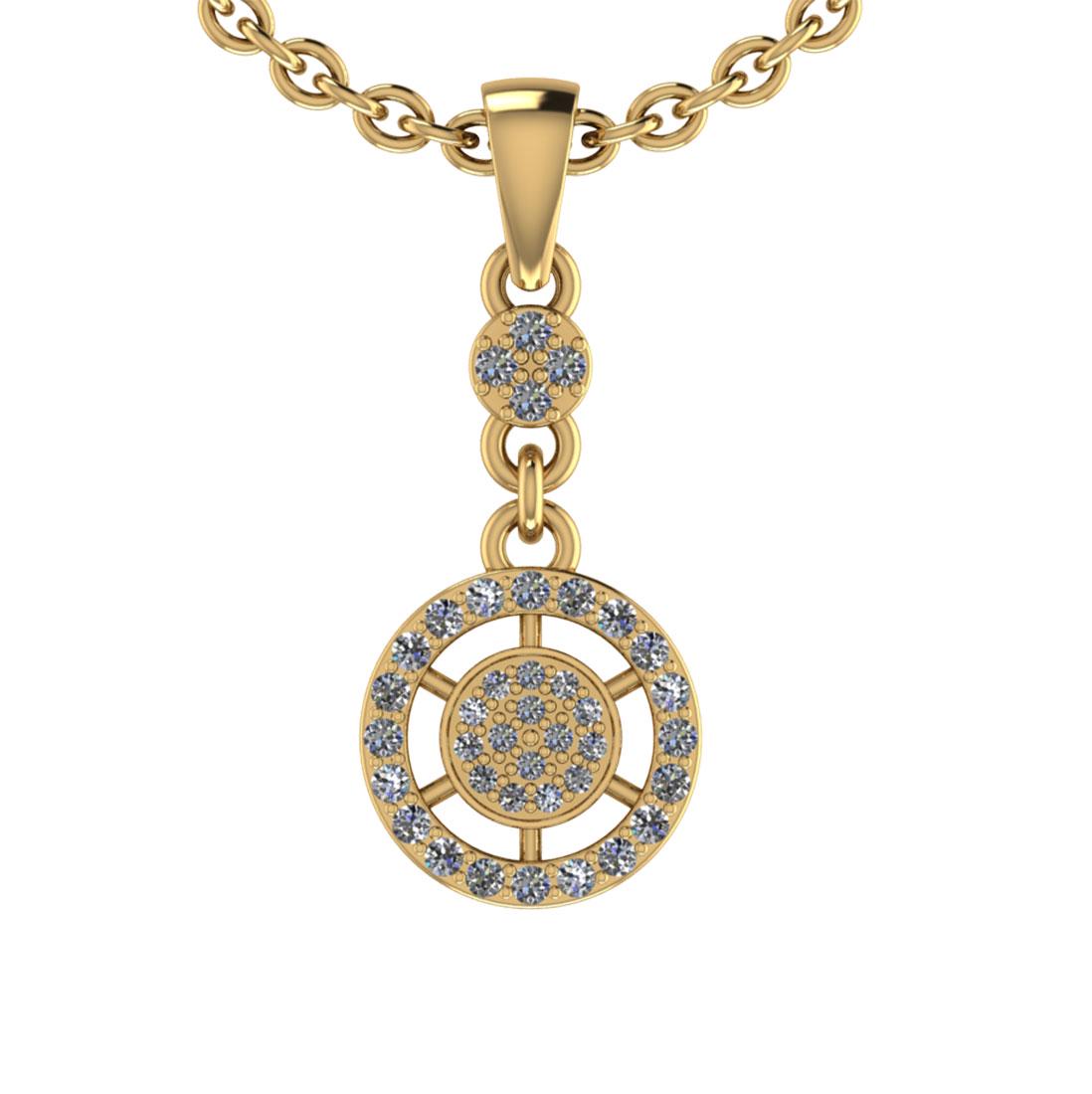 1.05 Ctw SI2/I1 Diamond 14K Yellow Gold Necklace (1 of 1)