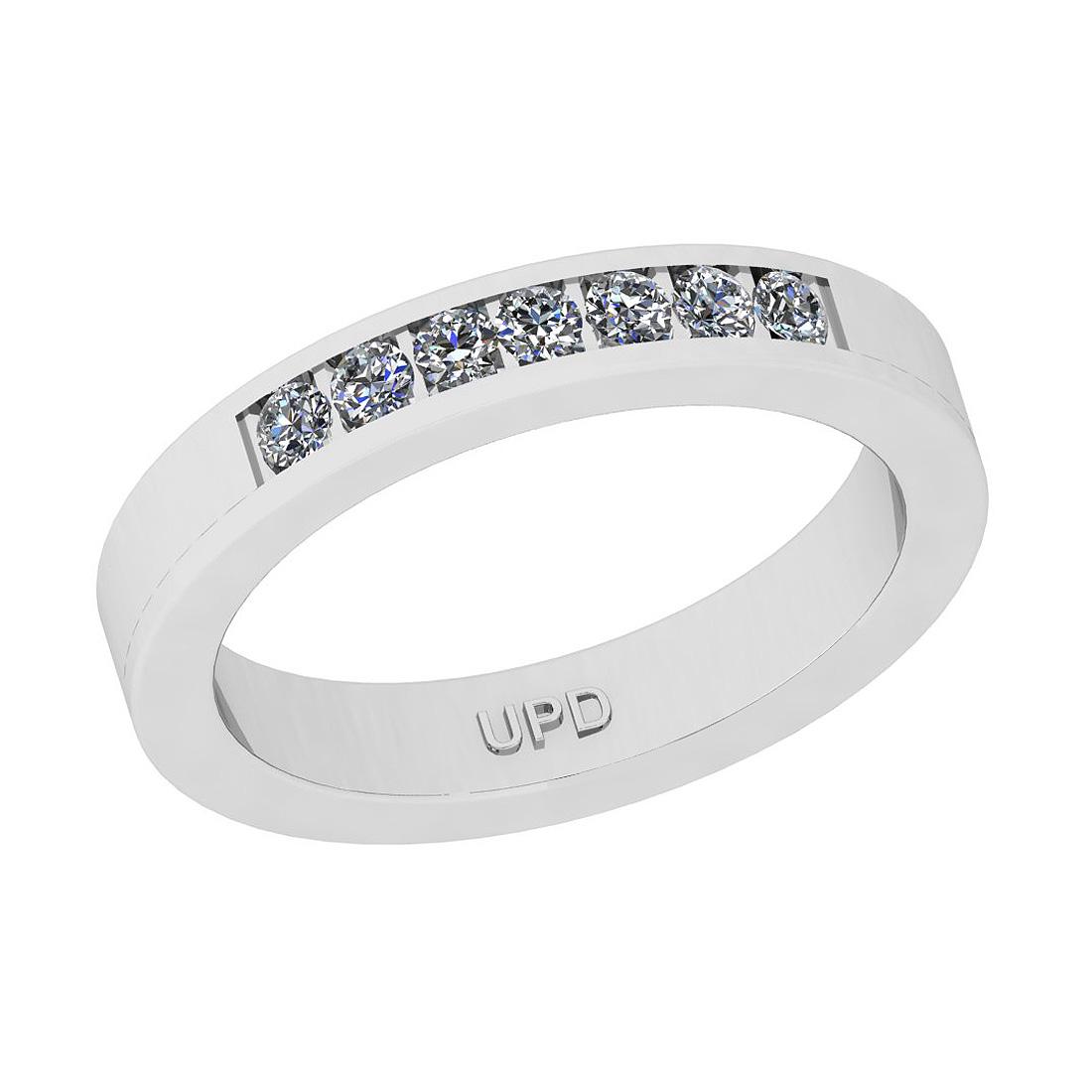 0.30 Ctw SI2/I1 Diamond Channel Set 14K White Gold Groo (1 of 1)