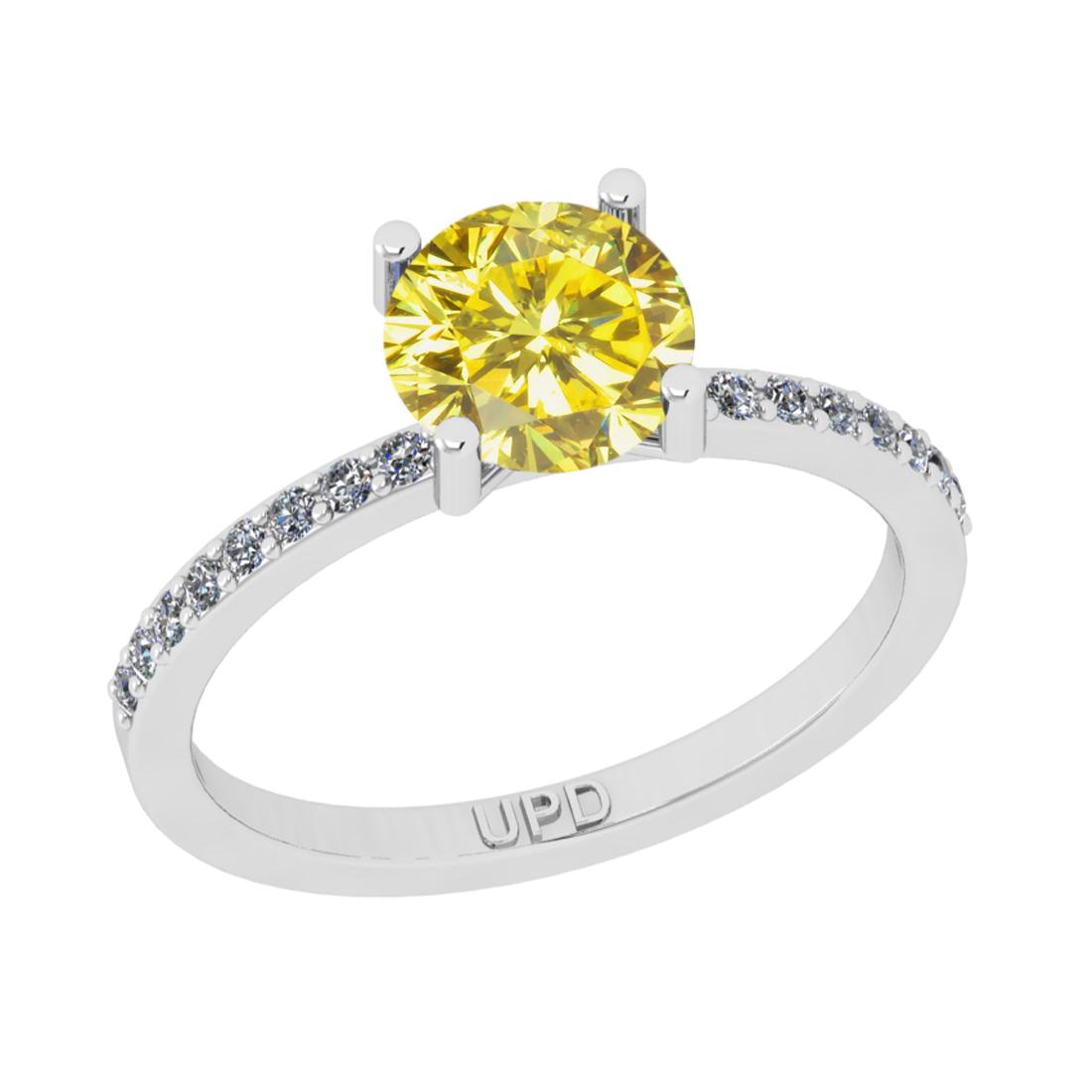 1.43 Ctw I2/I3 Treated Fancy Yellow And White Diamond 1 (1 of 2)