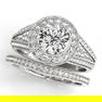CERTIFIED 14KT WHITE GOLD 0.95 CTW J-K/VS-SI1 DIAMOND H